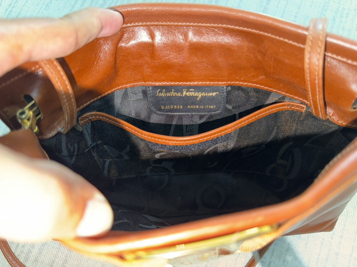 Salvatore Ferragamo Vintage 80s salvatore ferragamo leather bag Size ONE SIZE - 3 Thumbnail