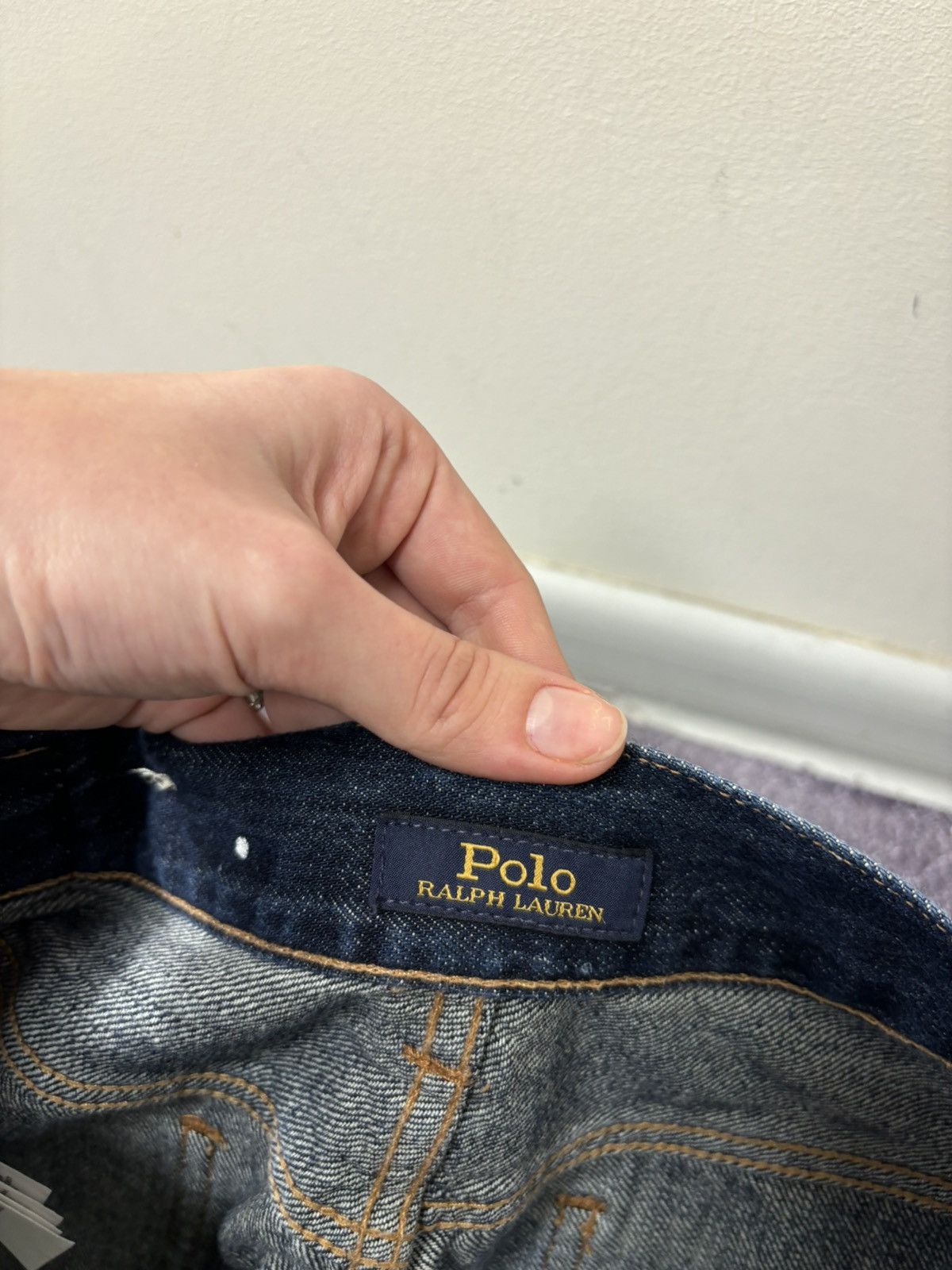Polo Ralph Lauren Polo Ralph Lauren Astor Slim Boyfriend Painted Denim Jeans Size US 28 / EU 44 - 10 Thumbnail
