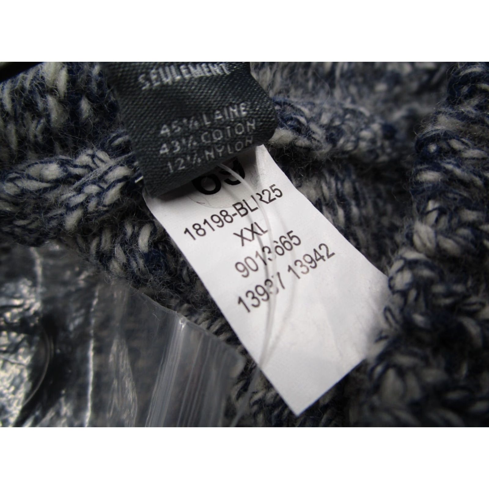 Bonobos BONOBOS Sweater Mens 2XL Slim Blue Cable-Knit Button Up Shawl Cardigan Casual Outdoor Size US XXL / EU 58 / 5 - 5 Thumbnail