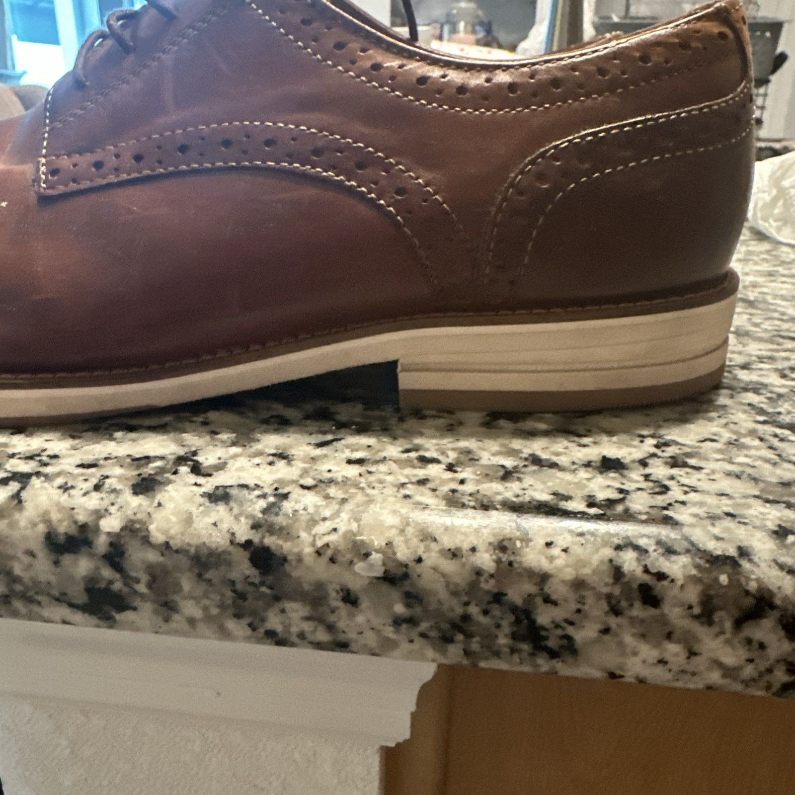 Steve Madden Steve Madden Mens Size 12 Brown Leather Derb Dress Shoes Size US 12 / EU 45 - 10 Thumbnail