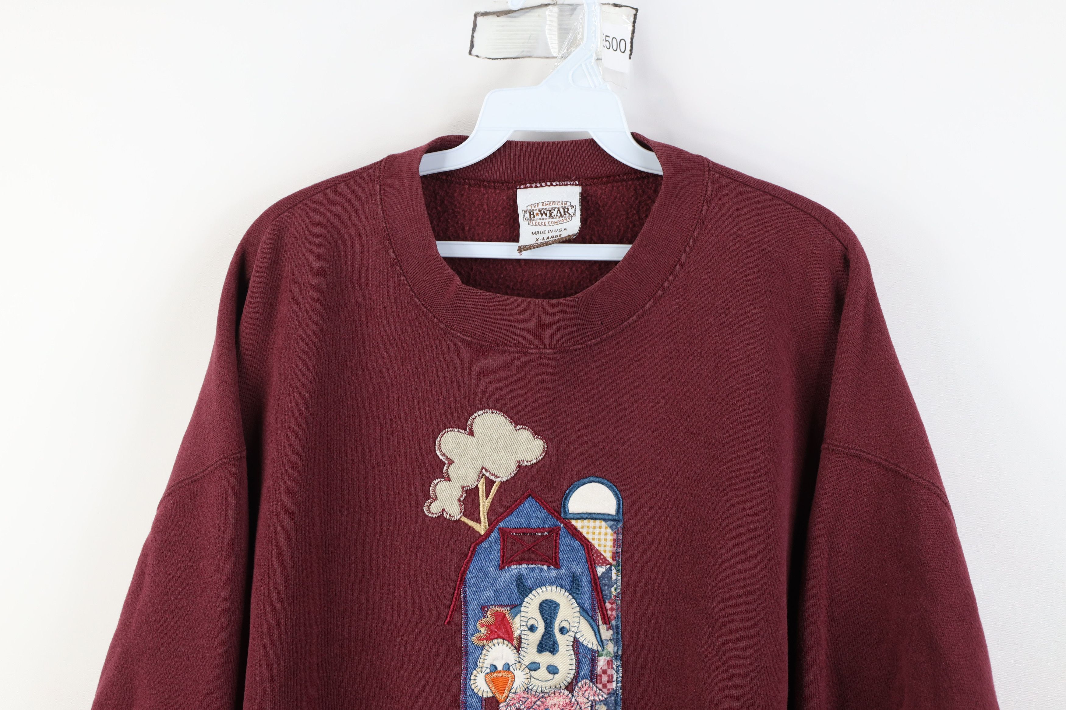 Vintage Vintage 90s Streetwear Farmhouse Animals Sweatshirt USA Size XL / US 12-14 / IT 48-50 - 2 Thumbnail