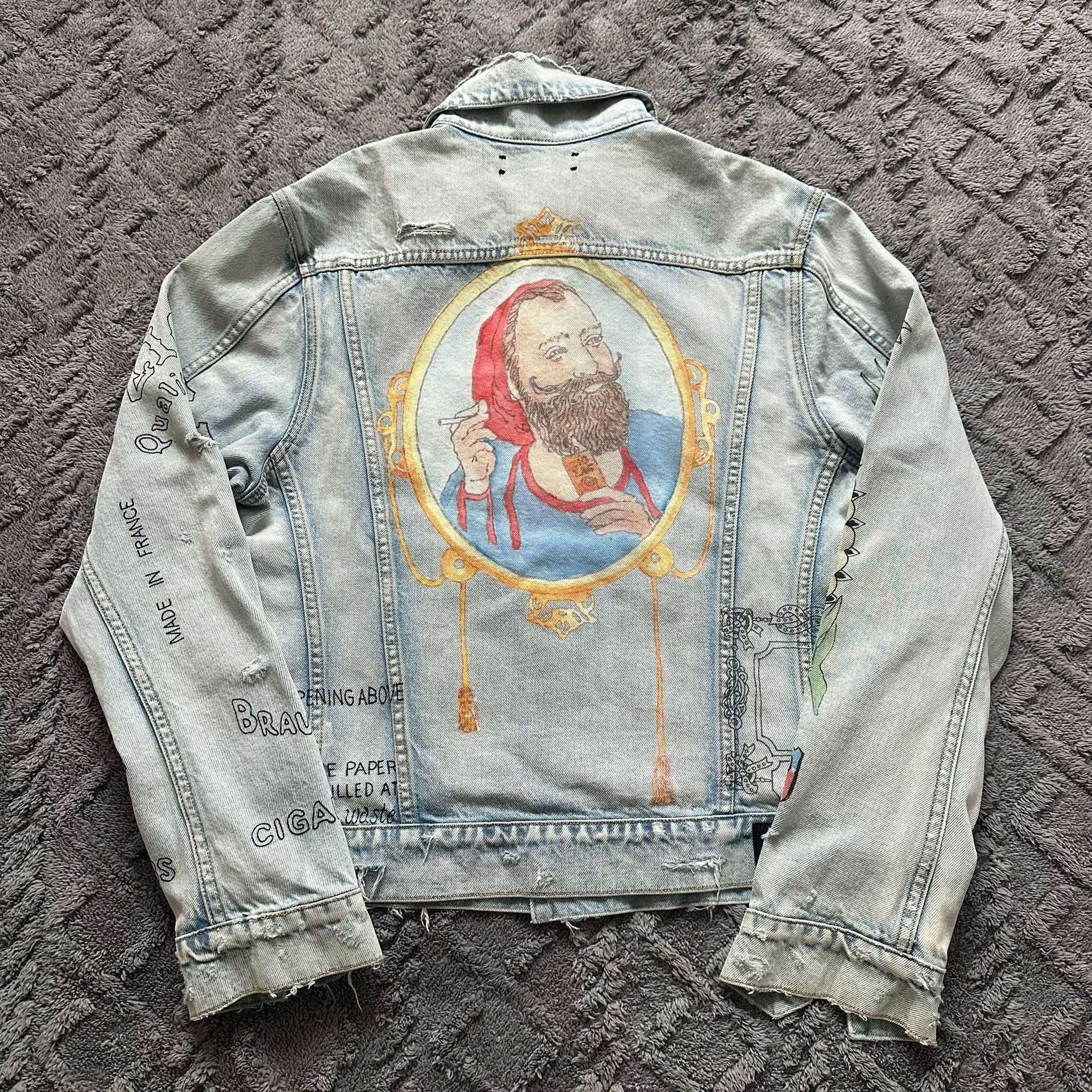 Amiri Amiri Artist Edition Graffiti Denim Jacket Size US L / EU 52-54 / 3 - 1 Thumbnail