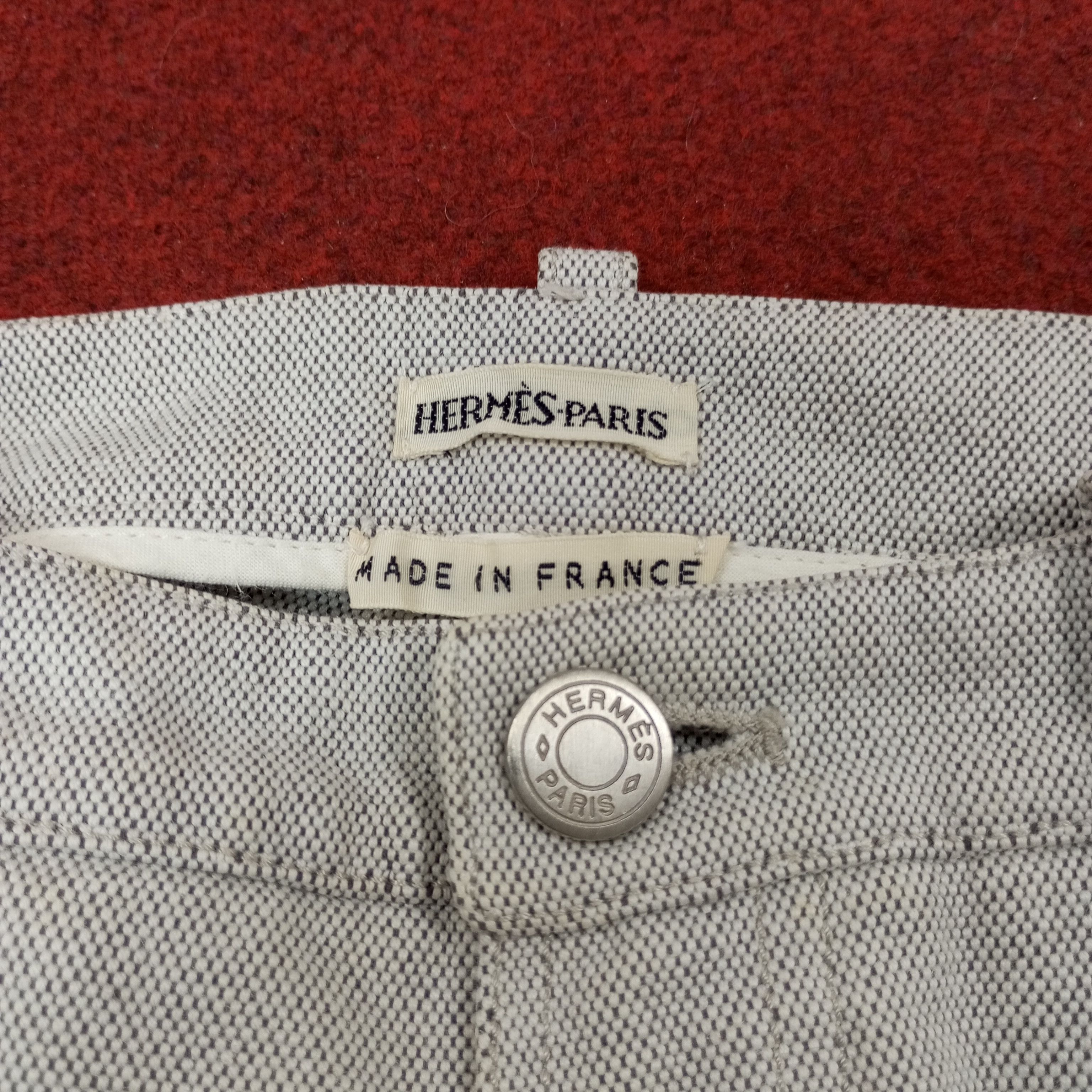 Hermes × Vintage Hermes Paris France Luxury Fashion Brand Pants c217n5 Size 25" / US 0 / IT 36 - 15 Thumbnail