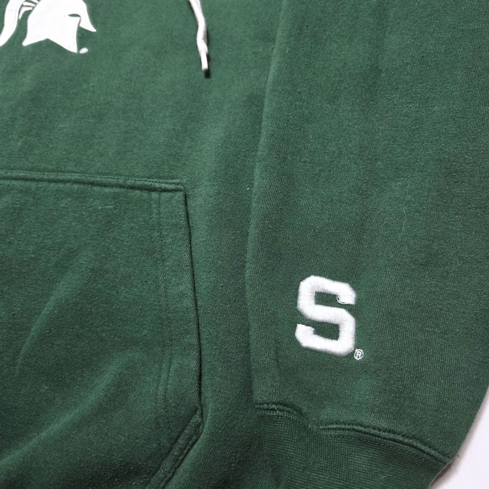 Vintage VINTAGE Michigan State Spartans Sweatshirt Hoodie MSU E5 Adults Large Green Nike? Size US L / EU 52-54 / 3 - 7 Thumbnail