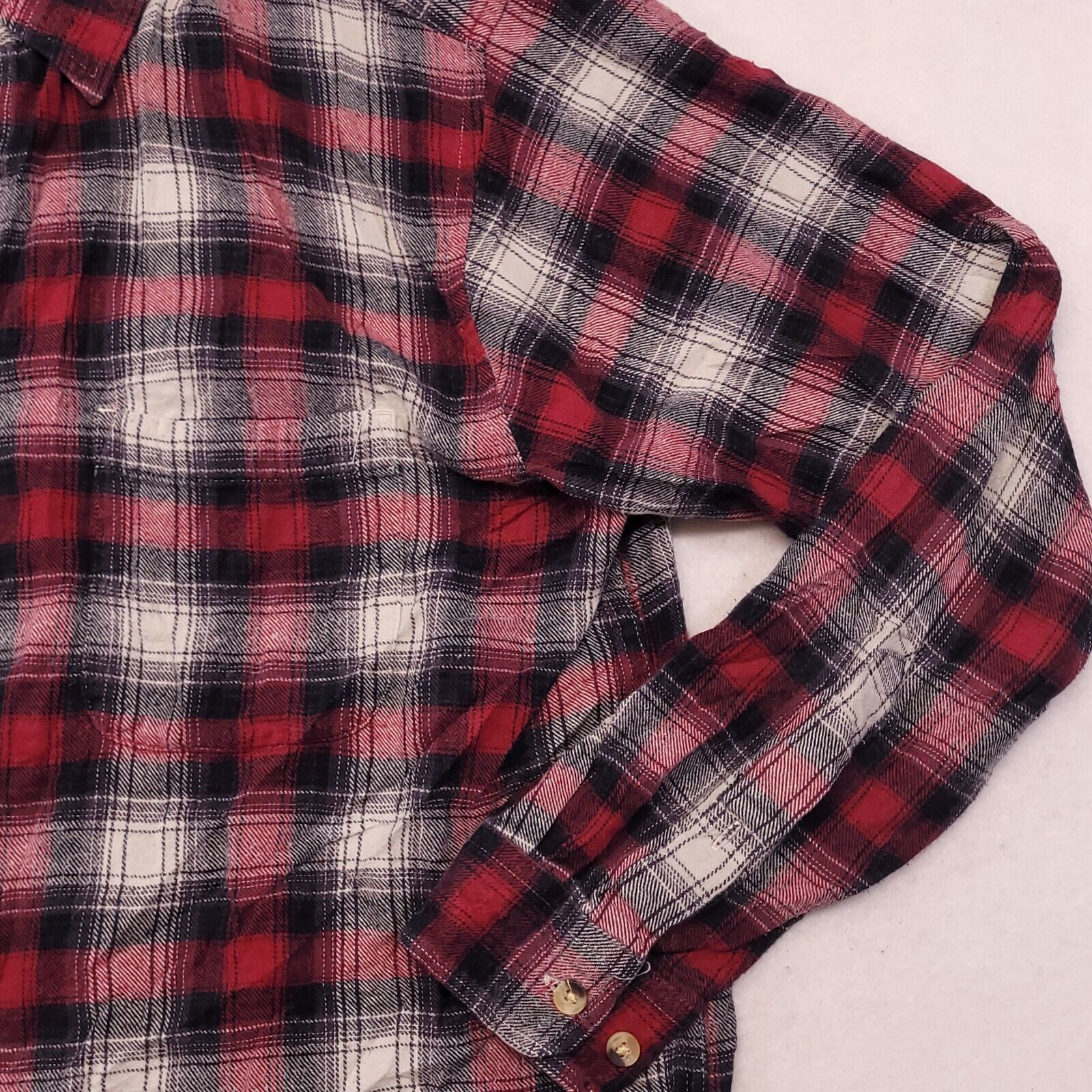 Cherokee Cherokee Tartan Flannel Shirt Mens Size Large L Red Gray Size US L / EU 52-54 / 3 - 6 Thumbnail