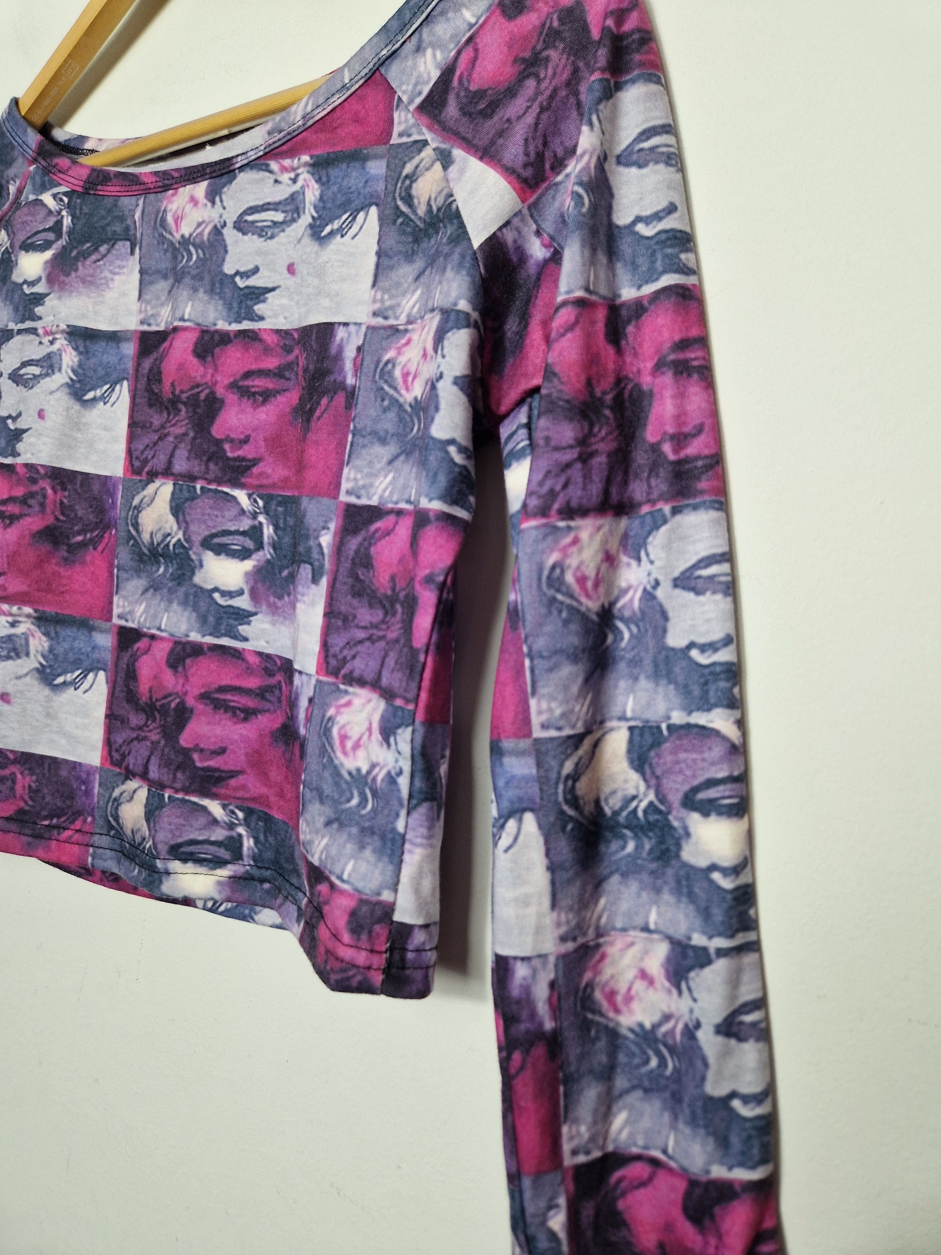 Jean Paul Gaultier vintage marilyn monroe facesjapanese gaultier mesh top y2k Size L / US 10 / IT 46 - 3 Thumbnail