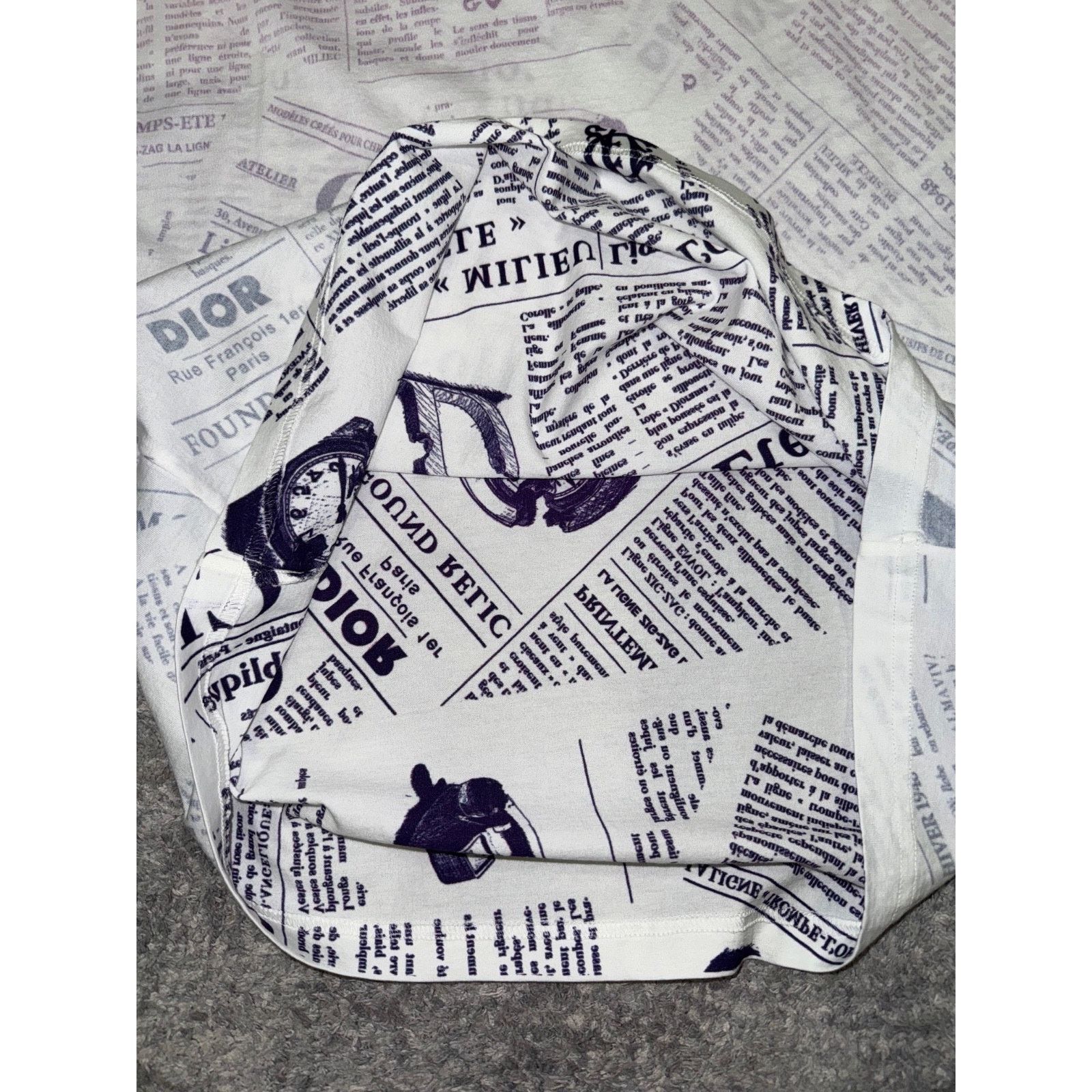 Dior x Daniel Arsham Logo Short Sleeve Shirt T-Shirt Medium