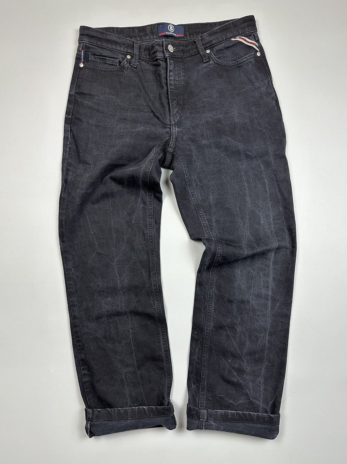Bogner Bogner Black Straight fit Jeans Size US 32 / EU 48 - 1 Thumbnail