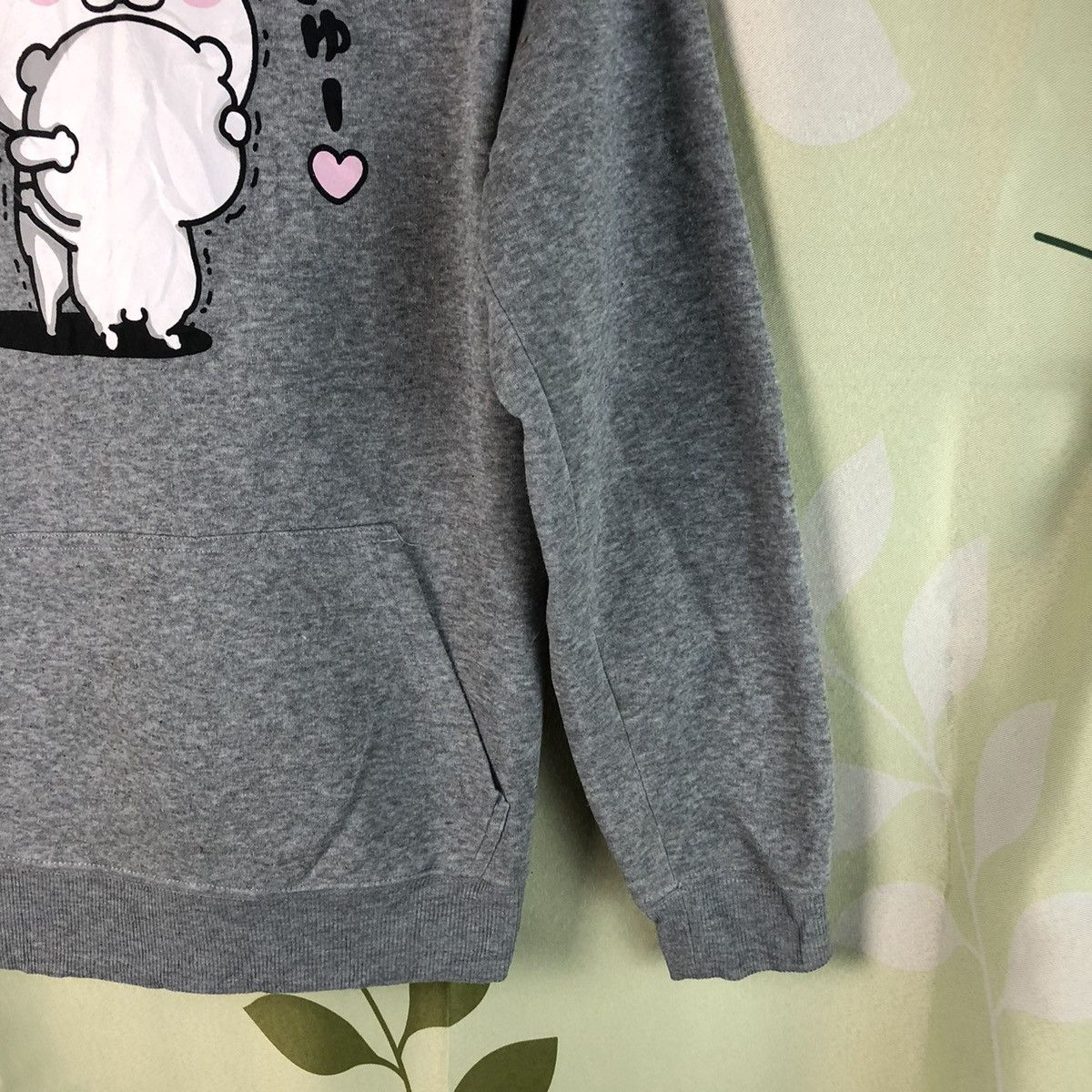 Anime × Japanese Brand Yosistamp anima distress ripped Grey Hoodie #7439 Size US M / EU 48-50 / 2 - 8 Thumbnail