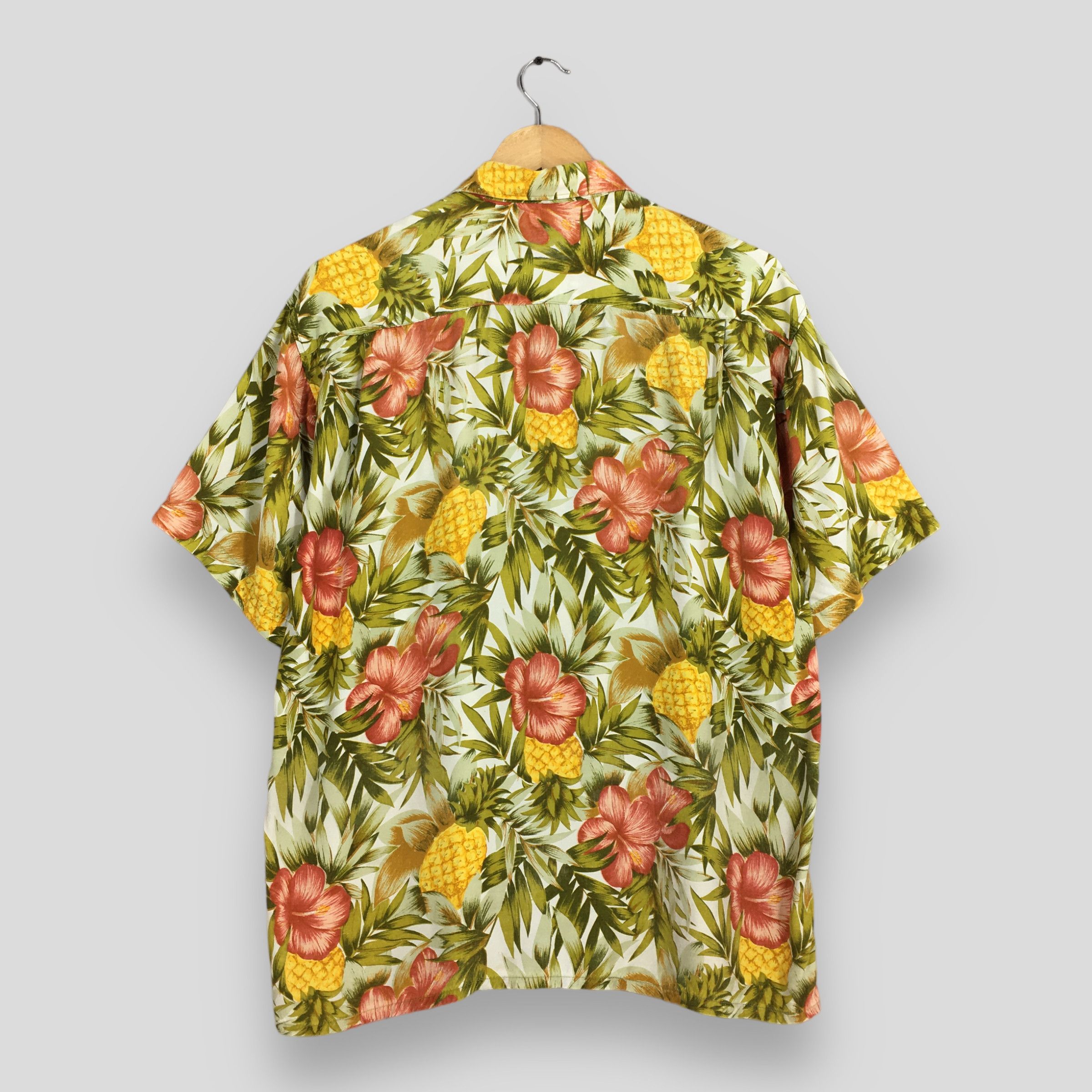 Art Comes First Vintage 80s Floral Pineapple Hawaiian Aloha Shirt Medium Size US M / EU 48-50 / 2 - 6 Thumbnail
