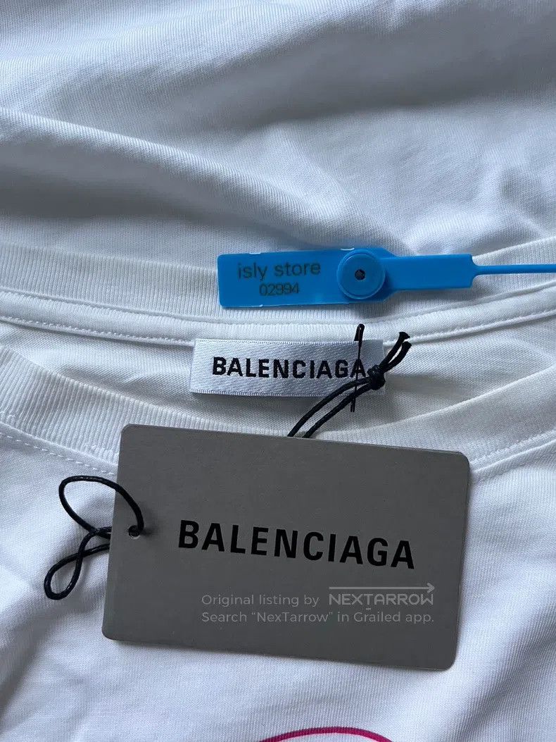 Balenciaga Balenciaga Letter Logo Printed Crew Neck Short Sleeve Size XL / US 12-14 / IT 48-50 - 5 Thumbnail