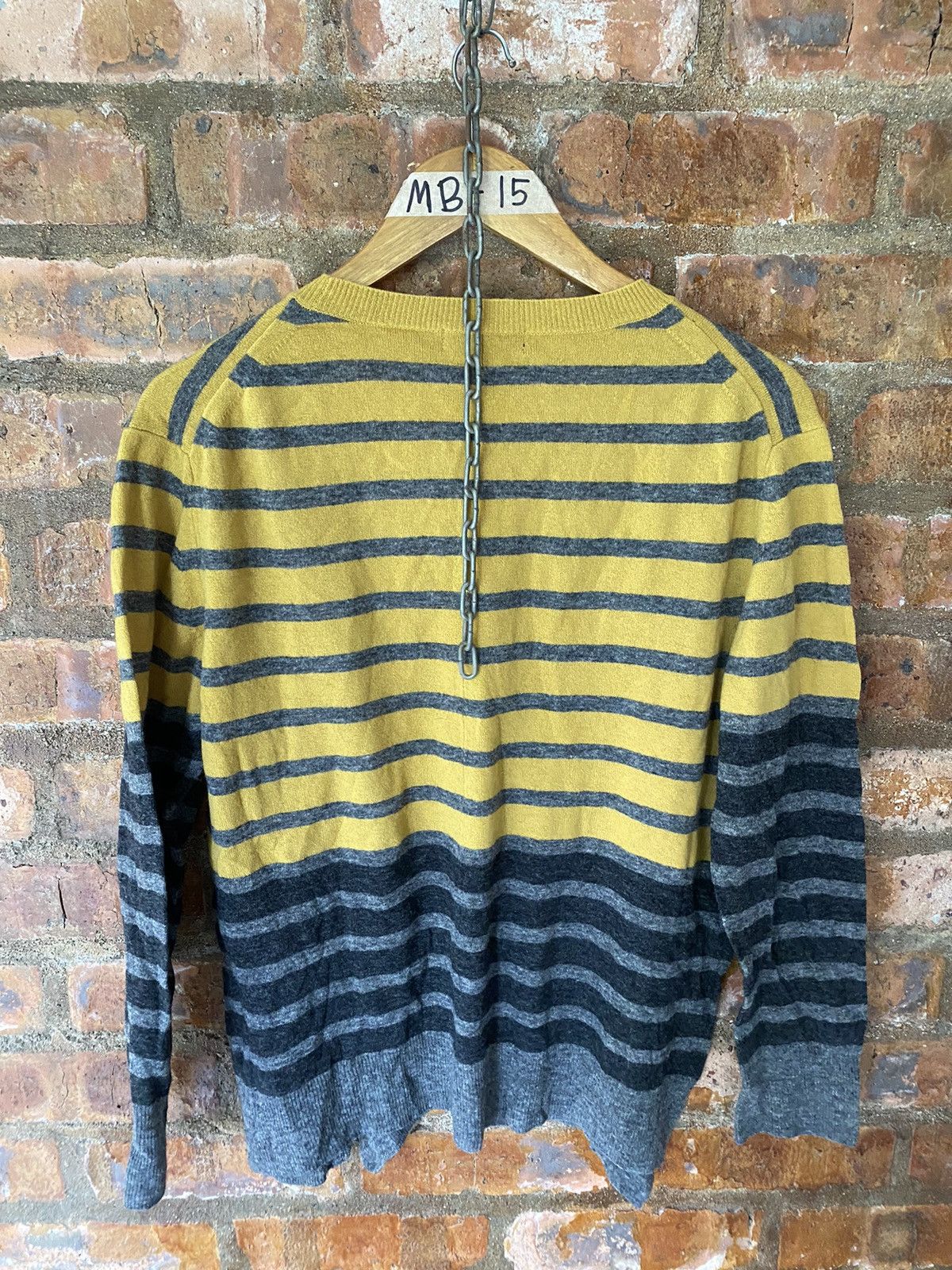 Zucca 2000s Stripe wool knit shirt Size M / US 6-8 / IT 42-44 - 8 Thumbnail