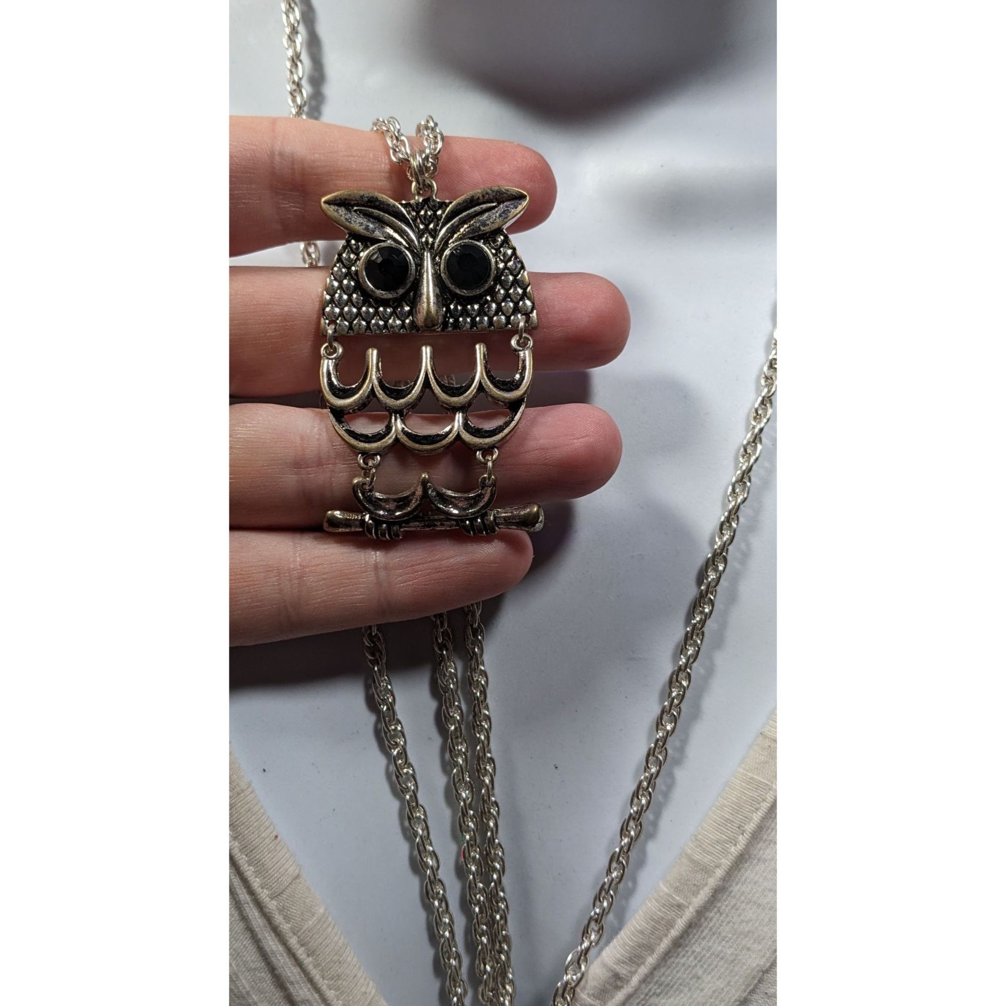 Other Nature Themed Fairycore Articulated Owl Necklace Size ONE SIZE - 2 Thumbnail