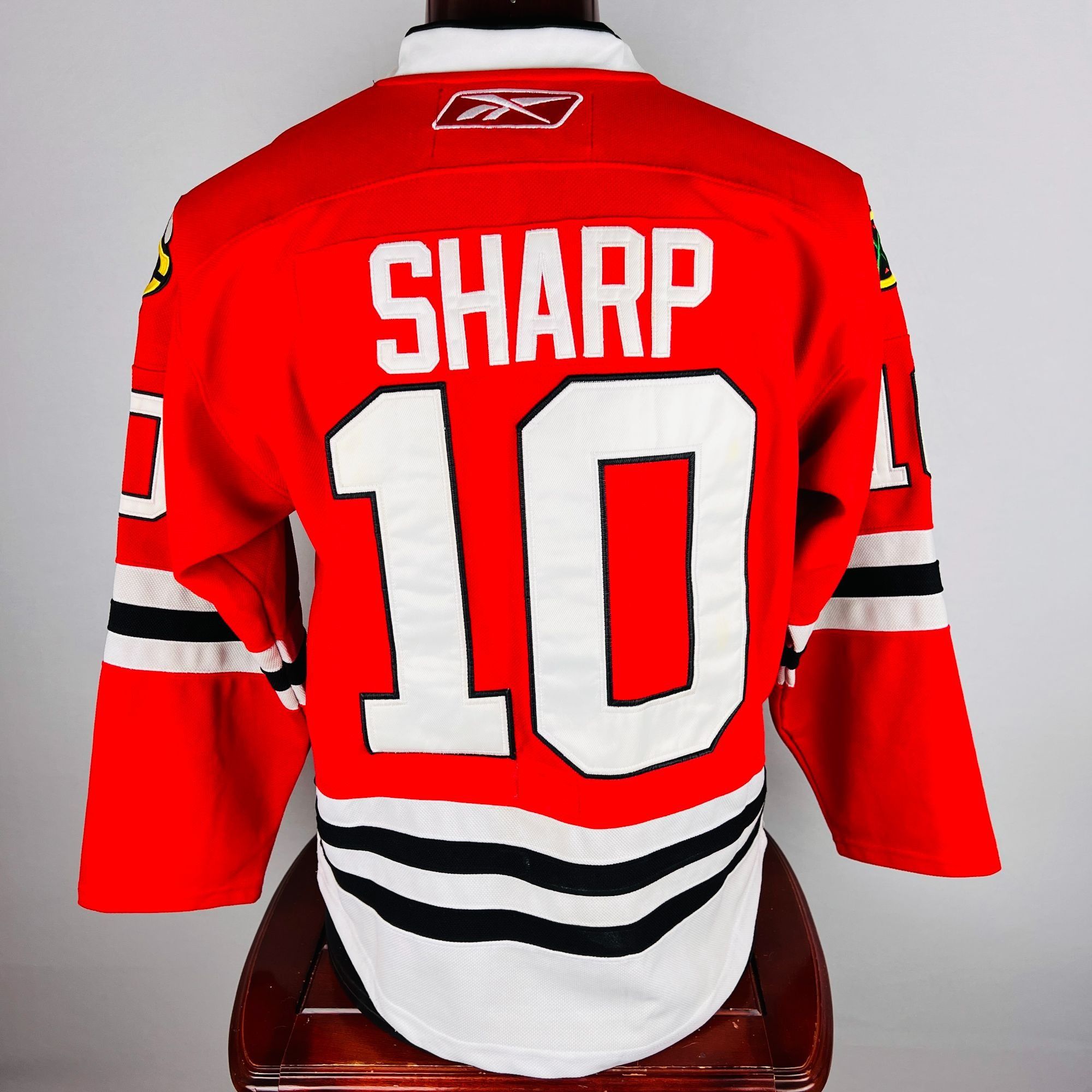 Reebok Chicago Blackhawks Patrick Sharp Capt 2010 Stanley Cup Sewn Size US XL / EU 56 / 4 - 4 Thumbnail