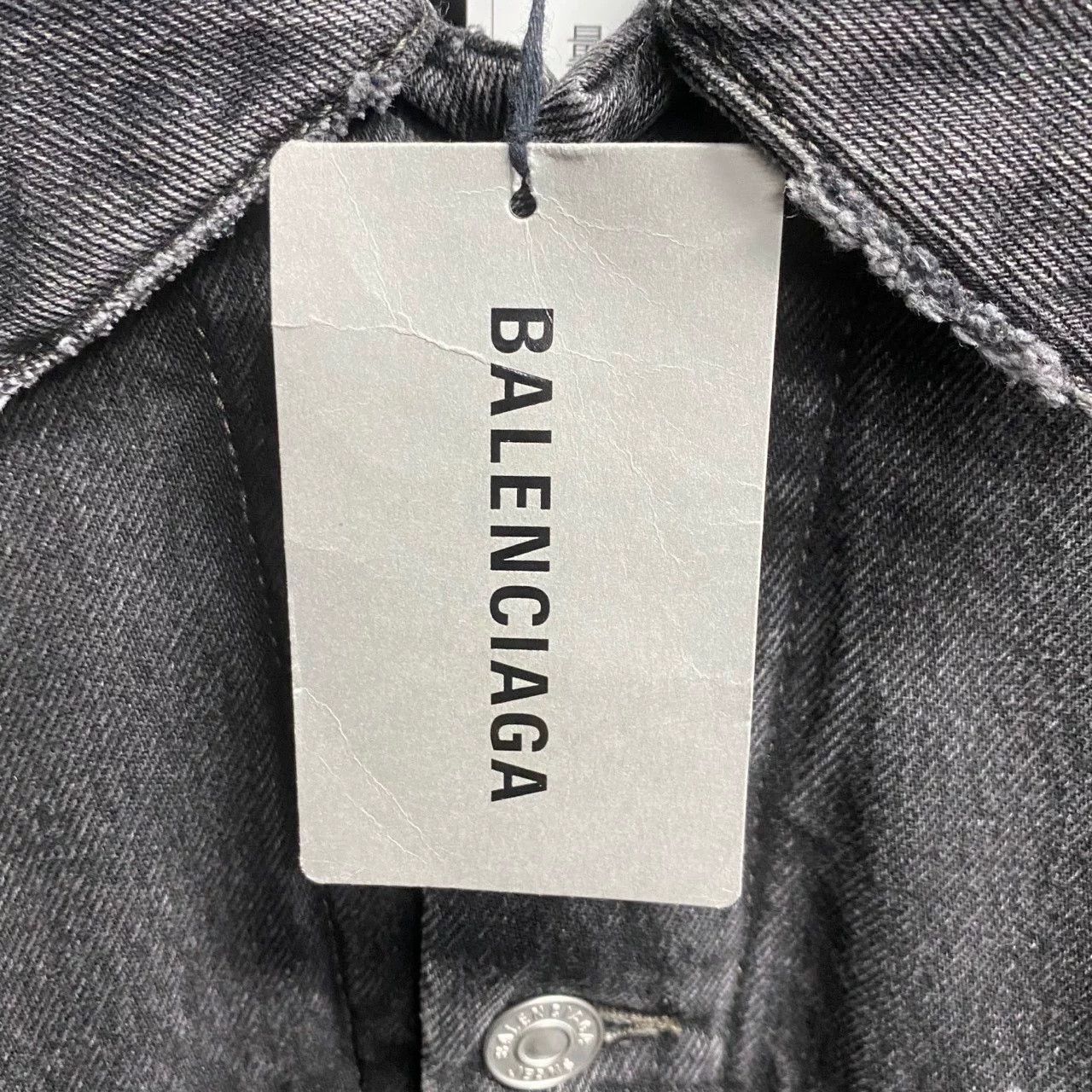 Balenciaga Balenciaga 23 Black Gray Back Print Jacket Size US M / EU 48-50 / 2 - 8 Thumbnail