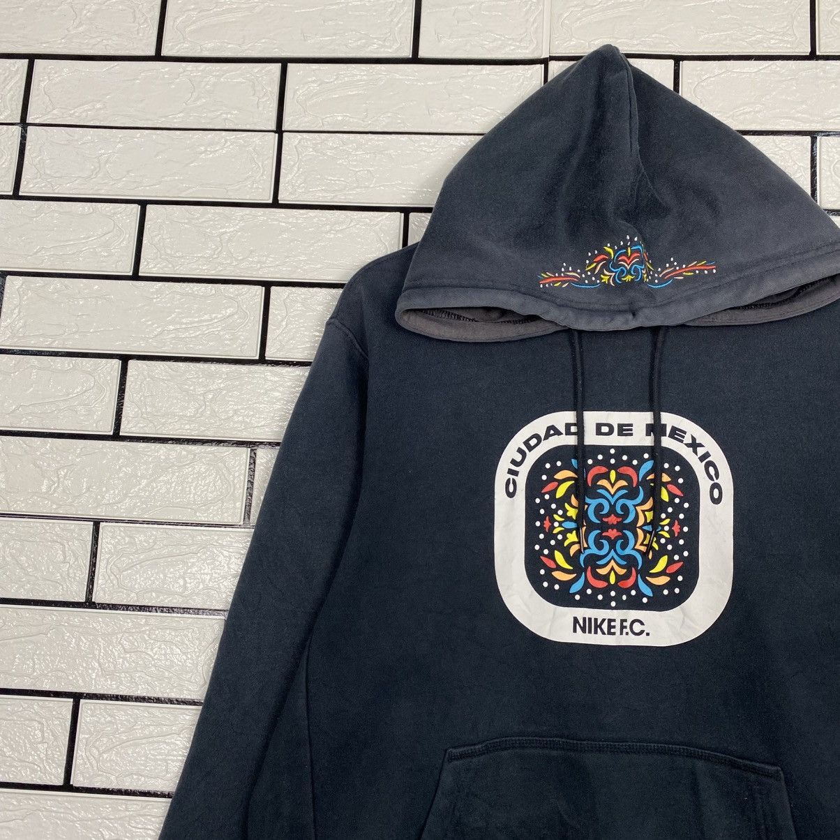 Nike 📌Hoodie Pull Over Nike Ciudad De Mexico Nike FC Big Logo Size US L / EU 52-54 / 3 - 8 Thumbnail