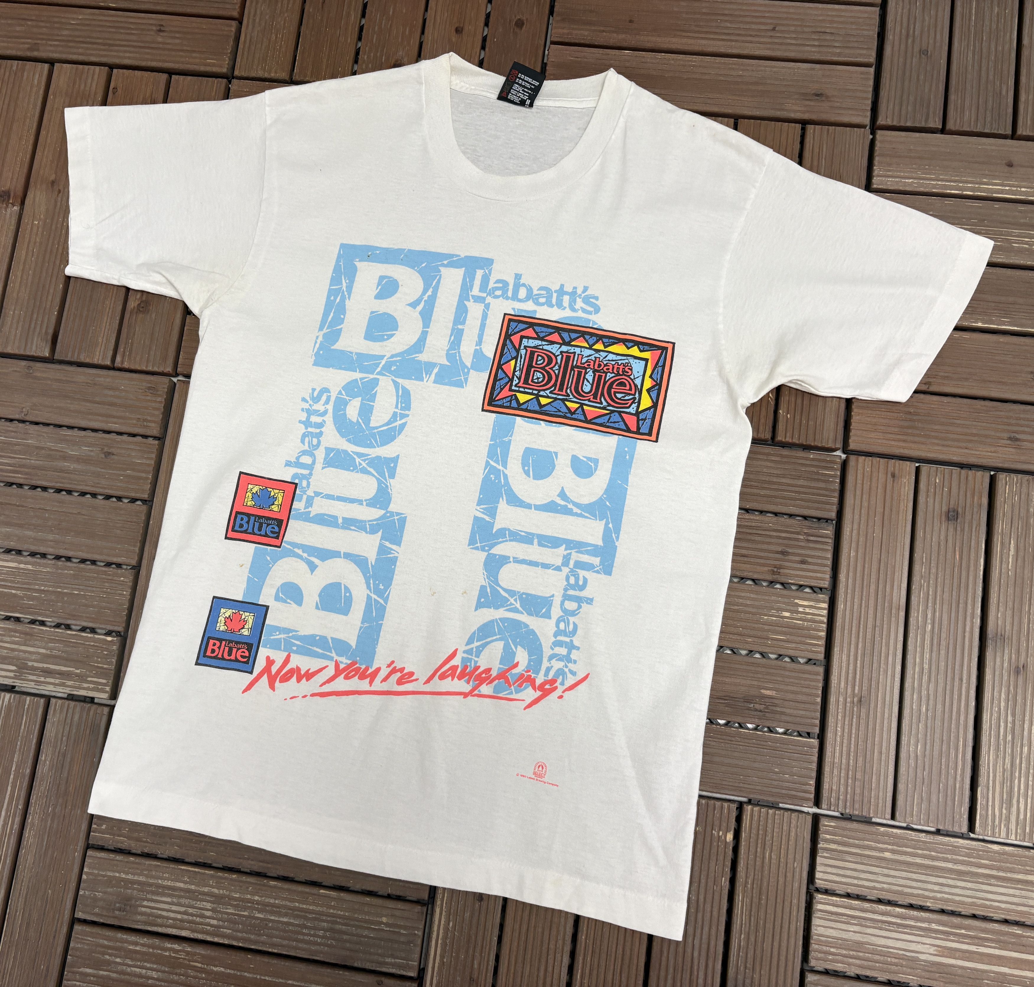 Vintage Labatt's Blue Now You're Laughing Vintage Tee Size US L / EU 52-54 / 3 - 4 Thumbnail