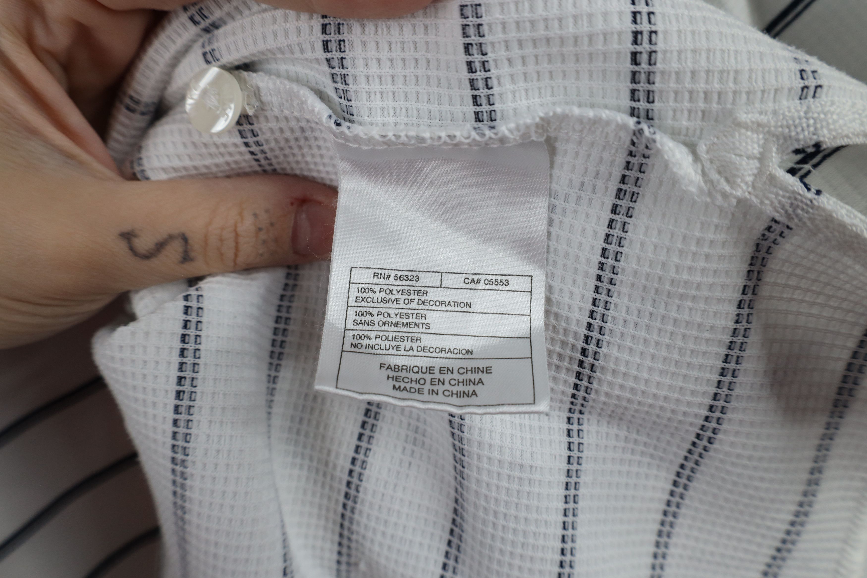 Nike × Vintage Vintage Nike Golf Scott Mini Swoosh Striped Polo Shirt Size US XXL / EU 58 / 5 - 9 Thumbnail