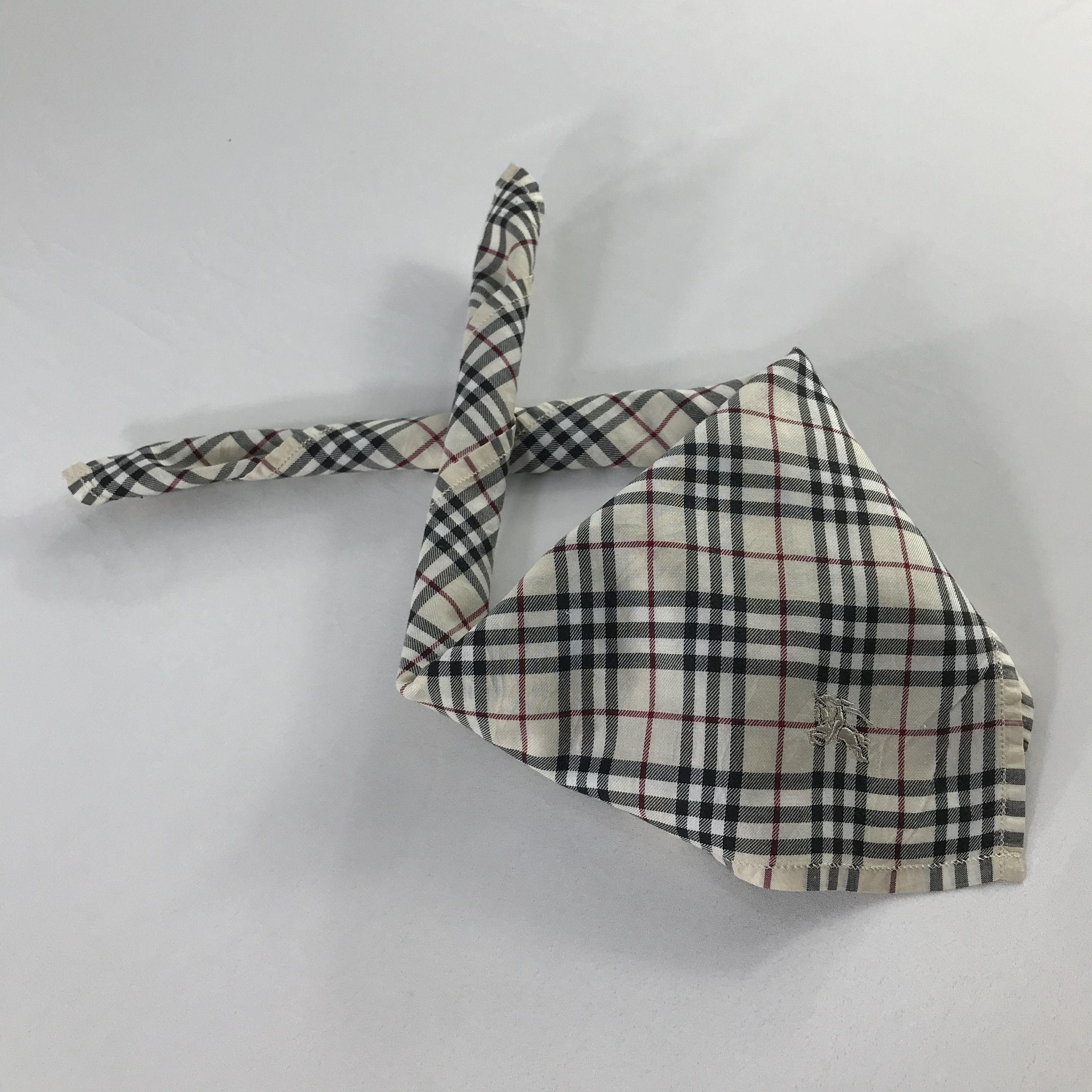 Burberry × Vintage Burberry Bandana / Handkerchief / Neckerchief - S979 Size ONE SIZE - 4 Thumbnail