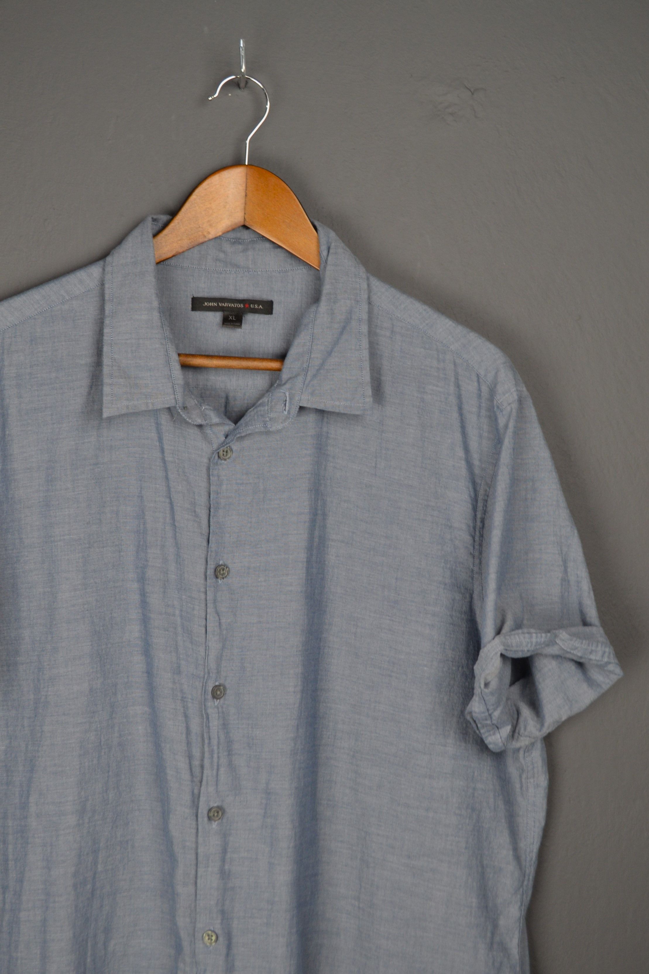 John Varvatos John Varvatos XL size Light Cotton Shirt Size US XL / EU 56 / 4 - 2 Thumbnail