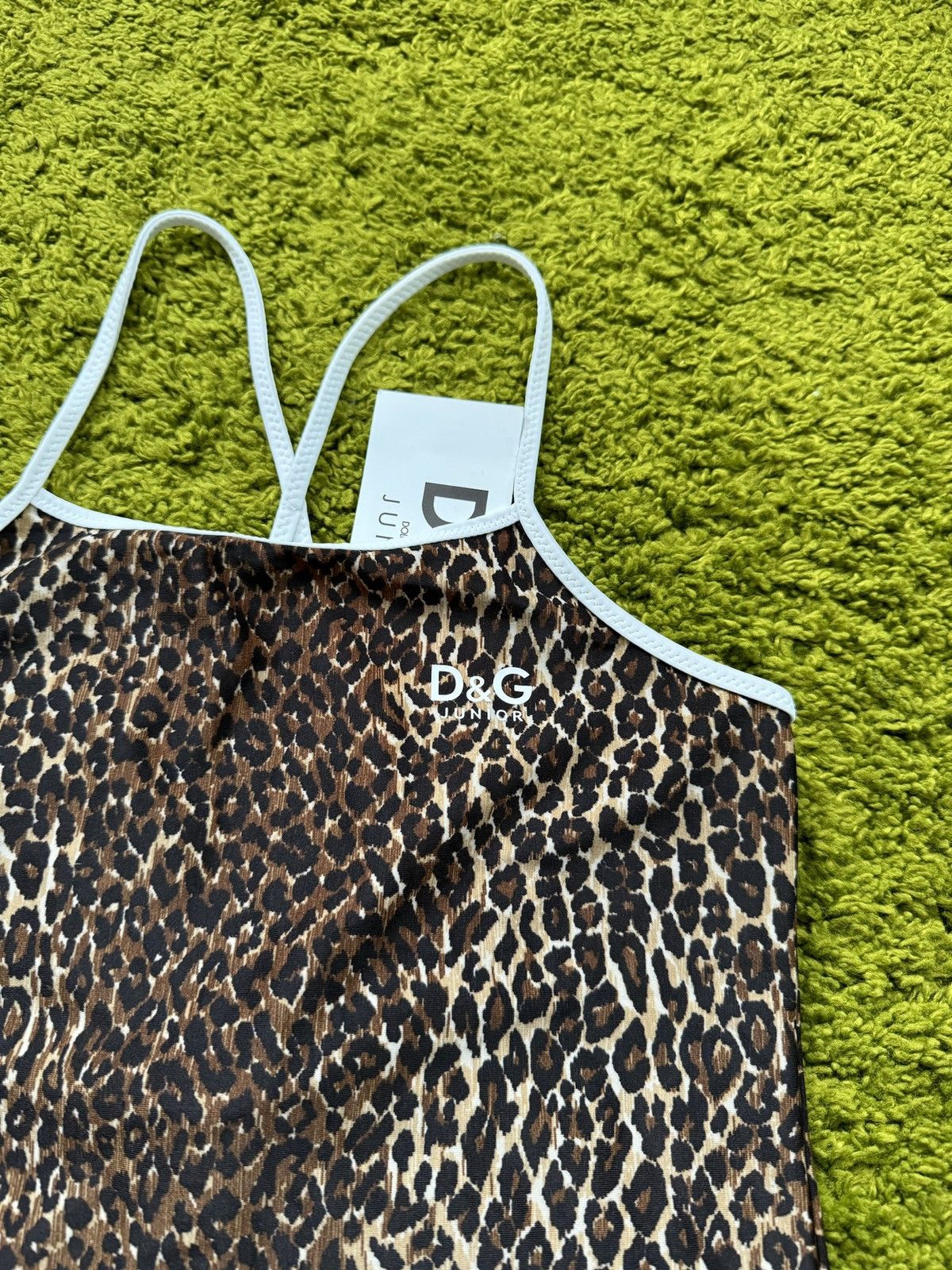 Designer × Dolce & Gabbana × Vintage Dolce & Gabbana junior D&G iconic leopard tank top Y2K Size XS / US 0-2 / IT 36-38 - 10 Thumbnail