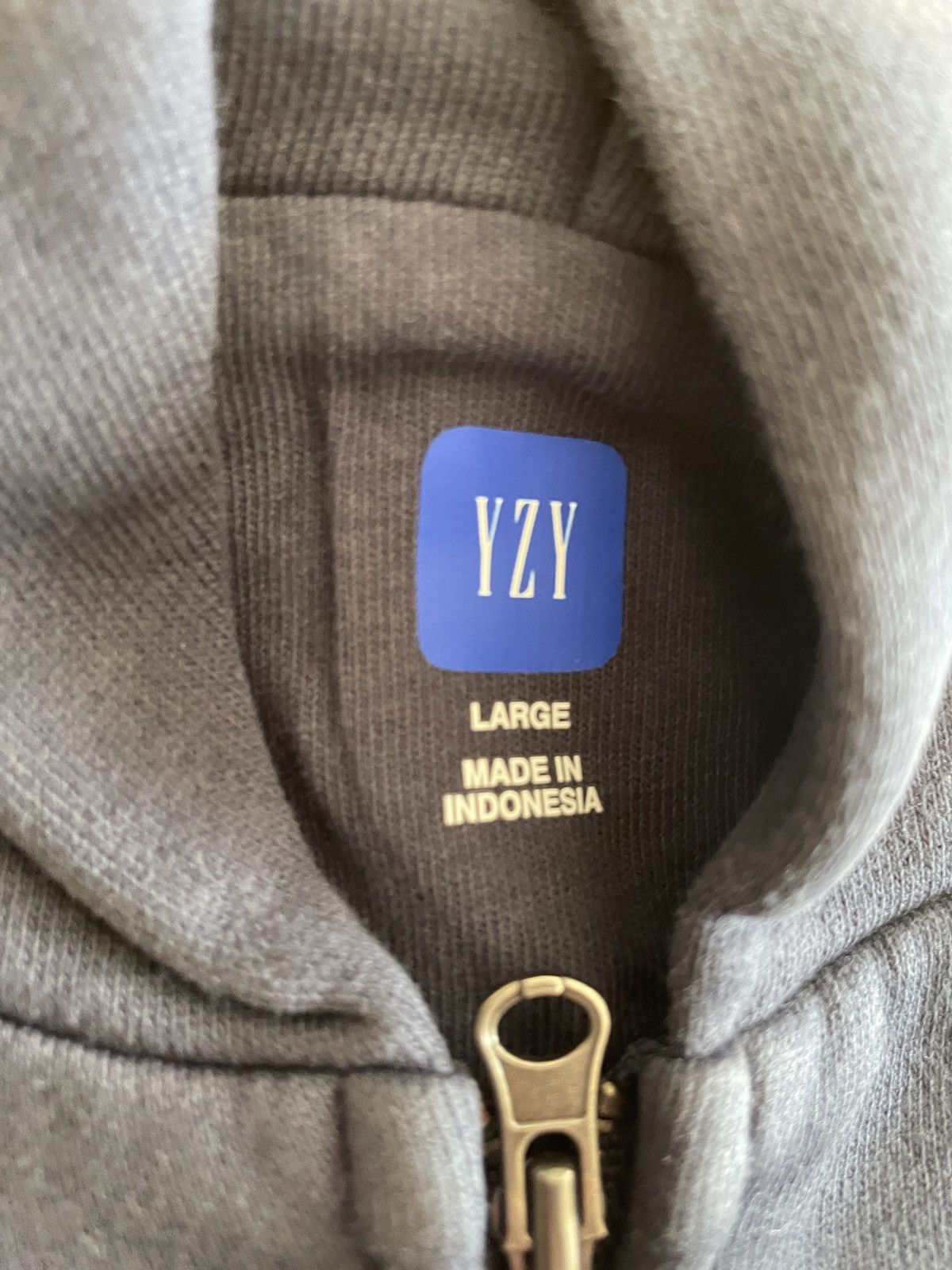 Gap × Kanye West × Yeezy Navy Yeezy Gap Zip Up Hoodie Sweatshirt Large (UNRELEASED) Size US L / EU 52-54 / 3 - 4 Thumbnail