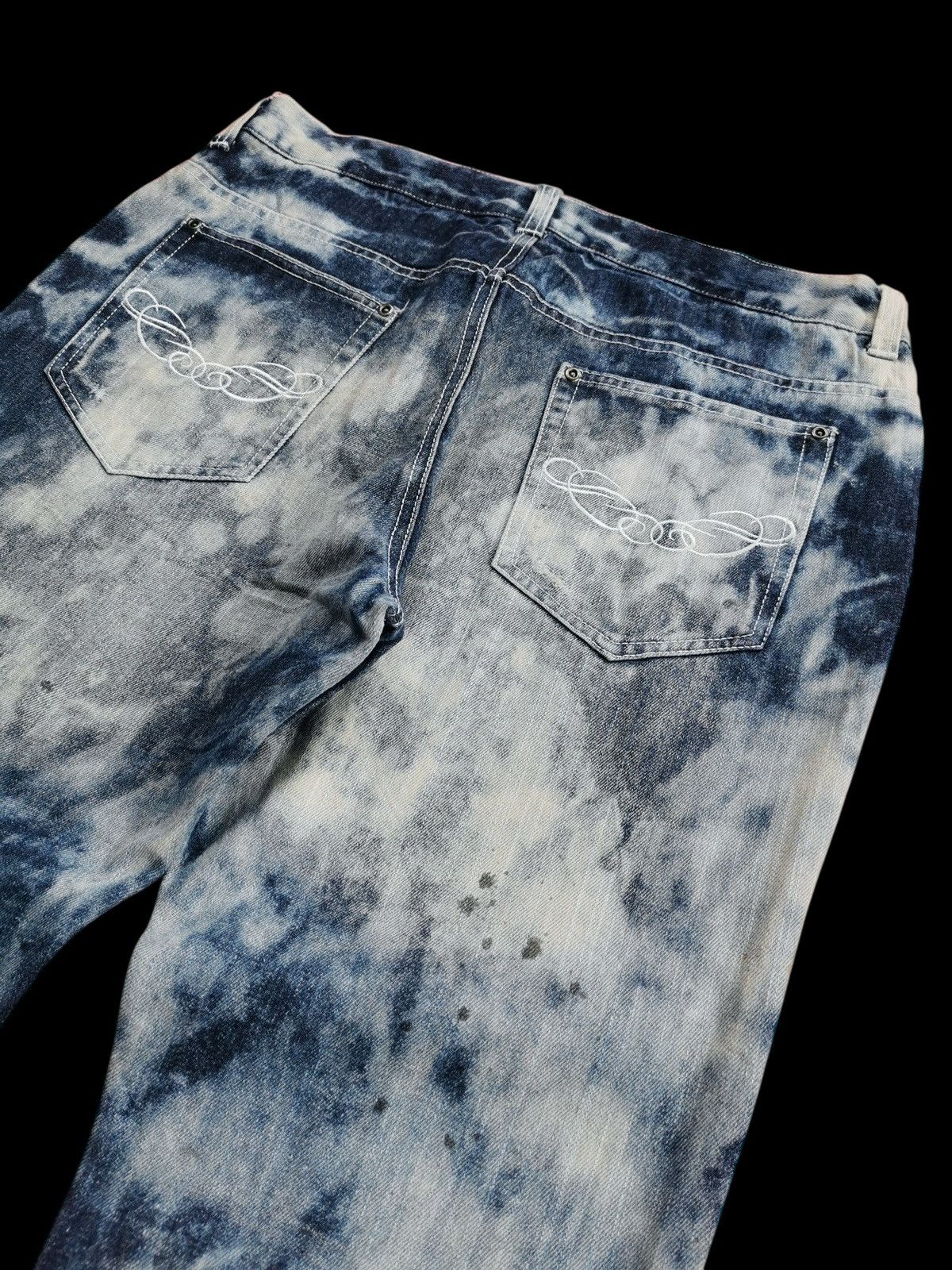 In The Attic In The Attic Acidwash Denim Jeans Size US 33 - 4 Thumbnail