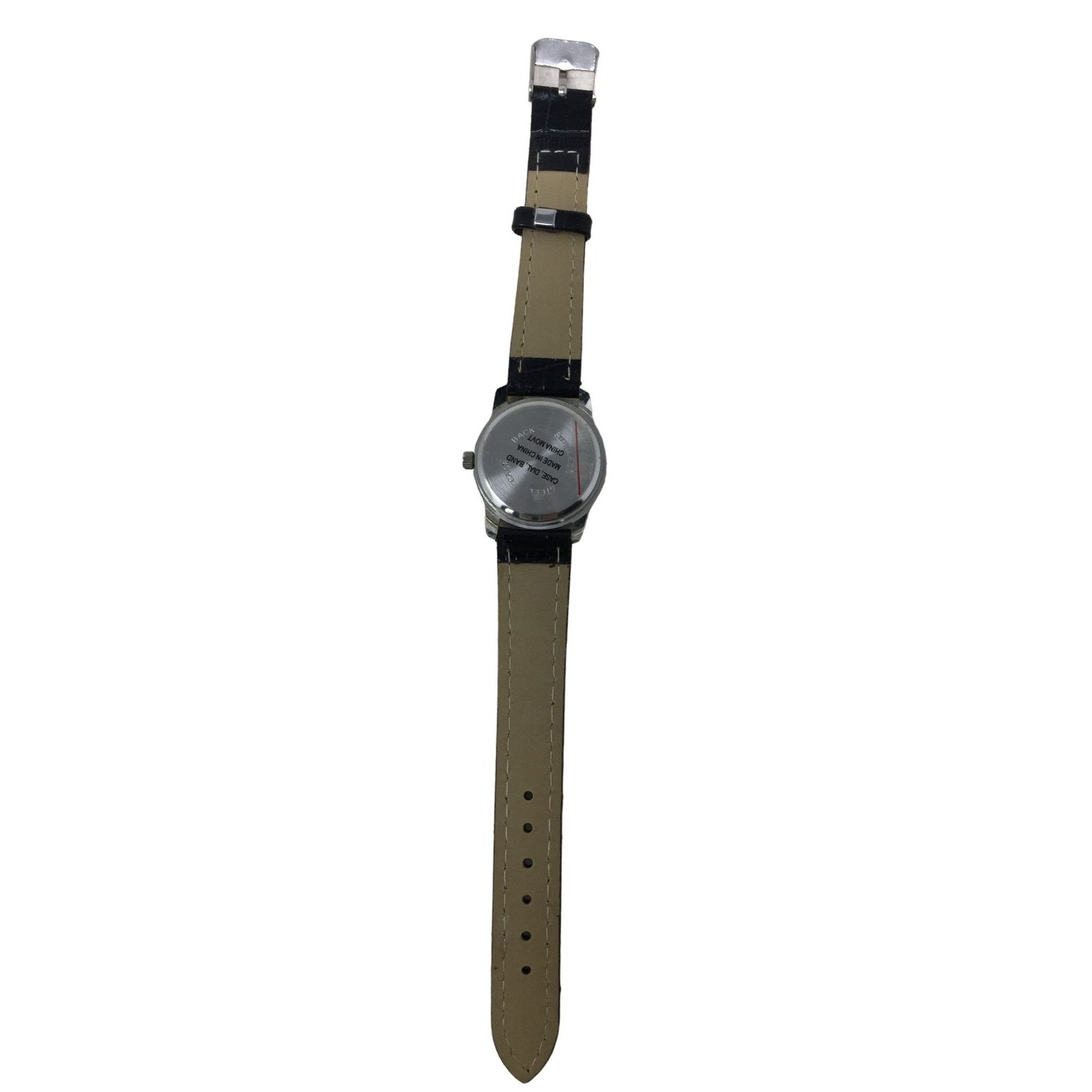 Other Quartz Stainless Steel Wrist Watch with Leather Band - Made Size ONE SIZE - 4 Thumbnail