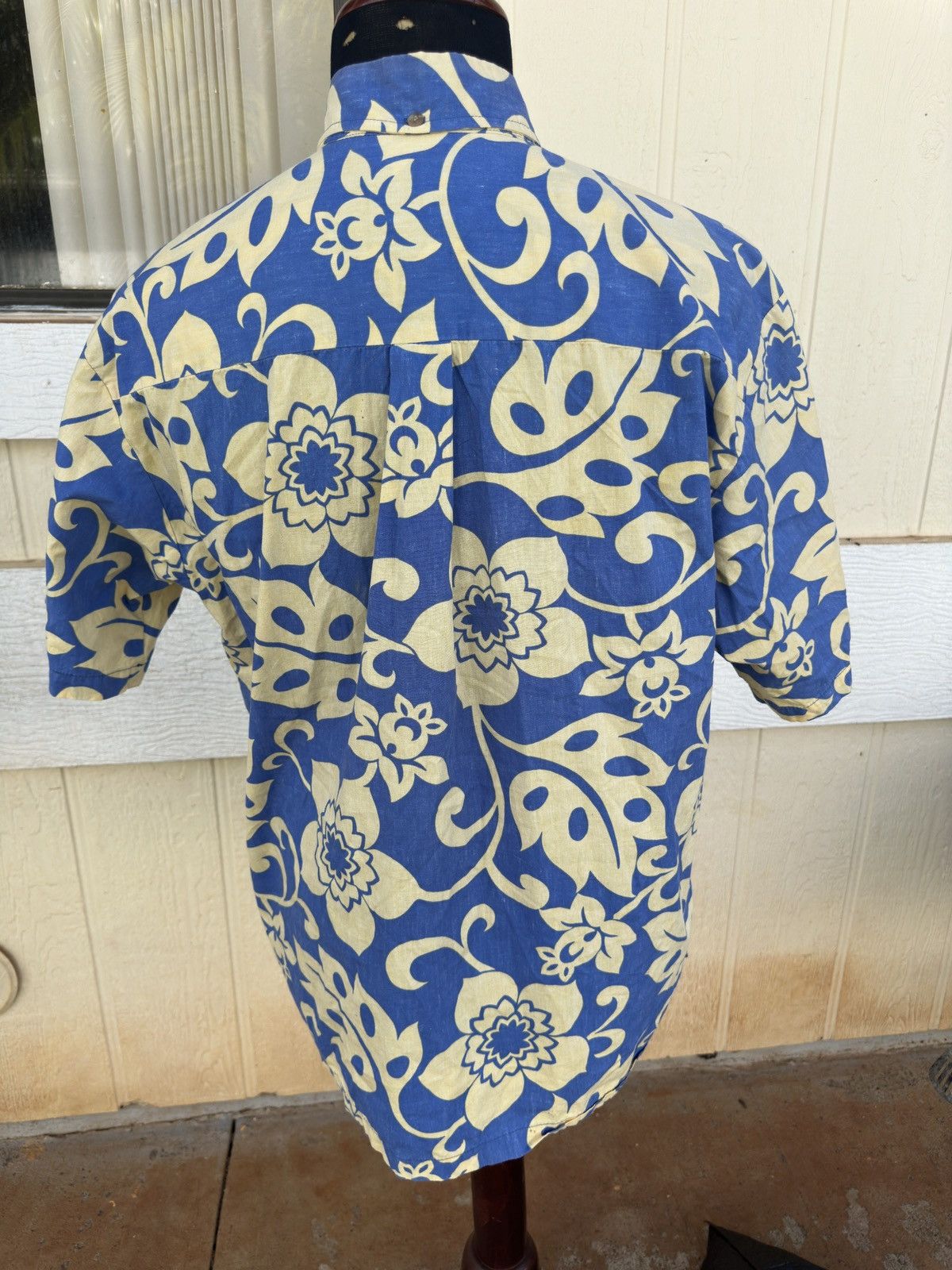 Other Kahala Hawaiian Print Blue/Yellow 3/4 Button Men's Large Size US L / EU 52-54 / 3 - 2 Thumbnail