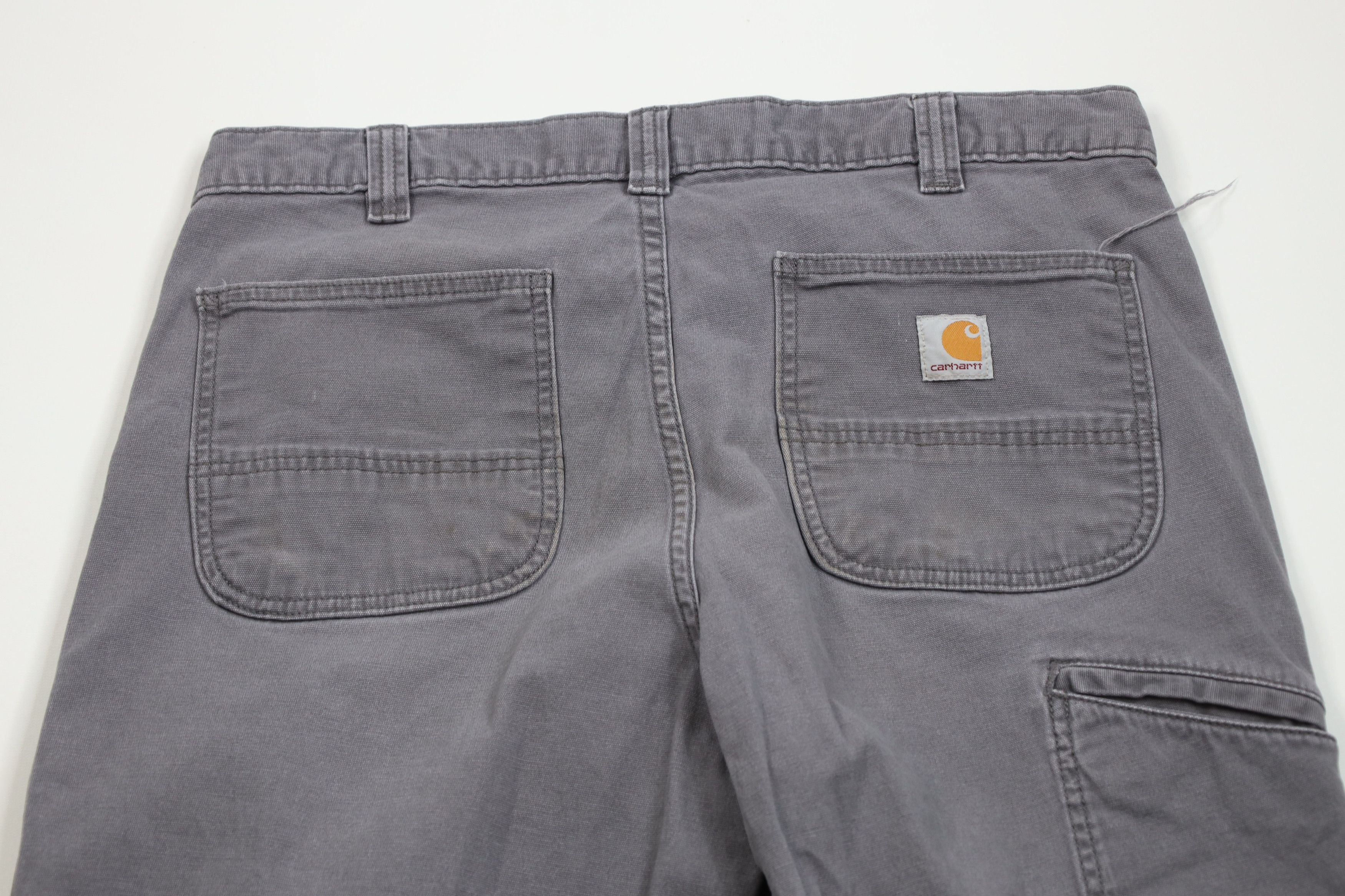 Carhartt × Vintage Vintage Y2K Carhartt Relaxed Fit Wide Leg Canvas Pants Gray Size US 36 / EU 52 - 10 Thumbnail