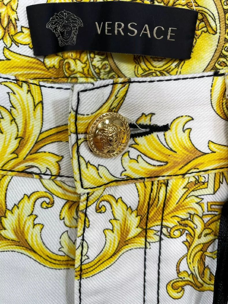 Versace Versace Baroque print stretch jeans Size US 30 / EU 46 - 4 Thumbnail