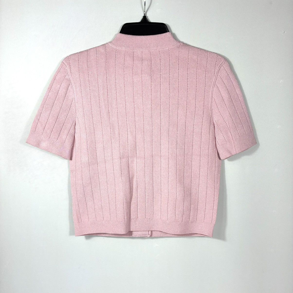 Balmain Balmain Knitted Four Pocket Short Sleeve Cardigan FR 40 Pink Size M / US 6-8 / IT 42-44 - 4 Thumbnail