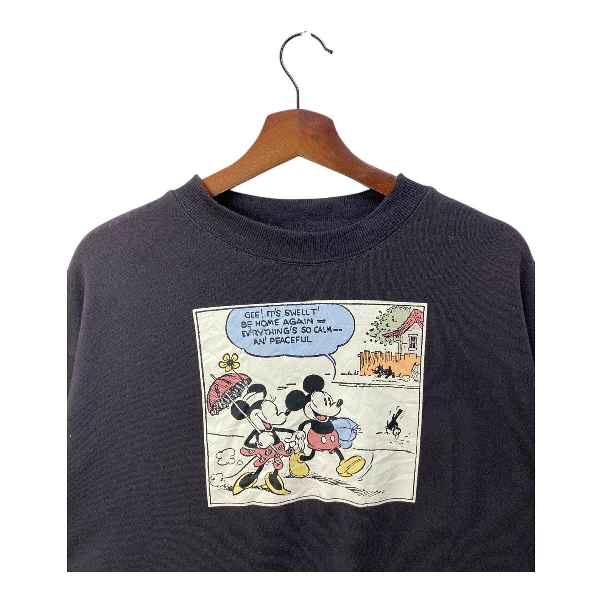 Mickey Mouse Cartoon Micky Mouse Women Crop Sweatshirt Crewneck Size M Size M / US 6-8 / IT 42-44 - 2 Thumbnail