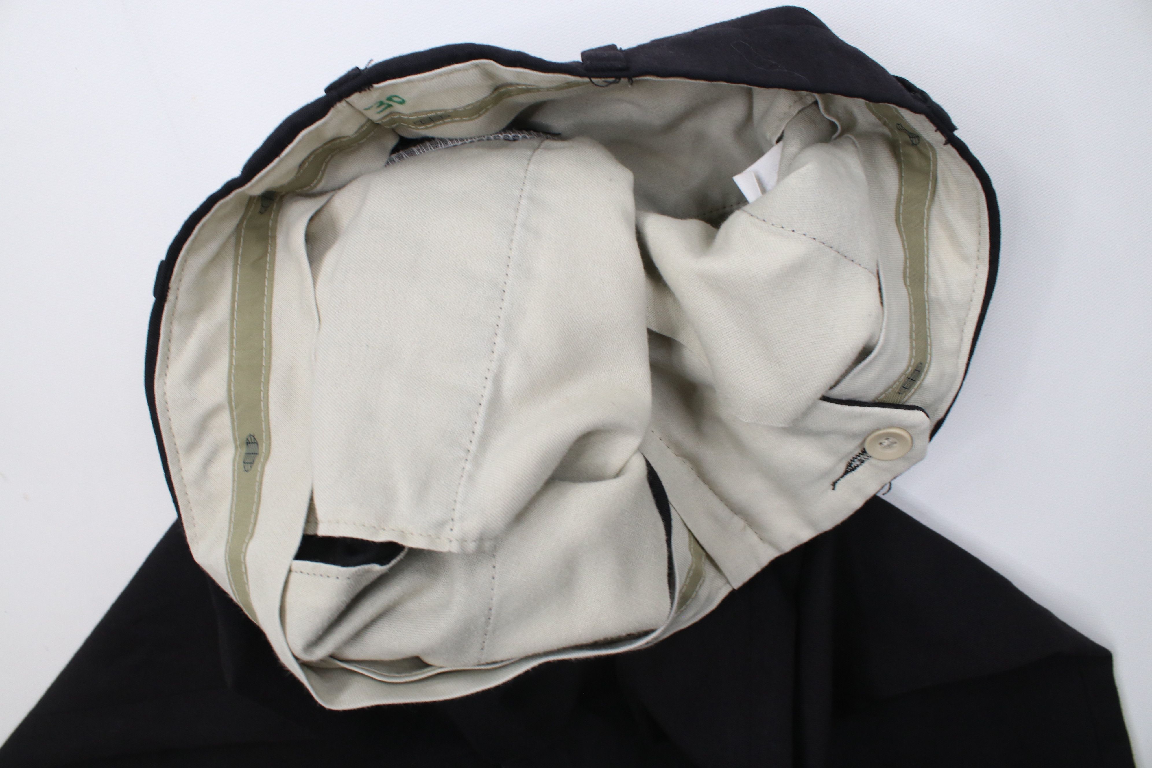 Vintage Vintage 90s Streetwear Blend Knit Pleated Chino Pants Black Size US 30 / EU 46 - 7 Thumbnail