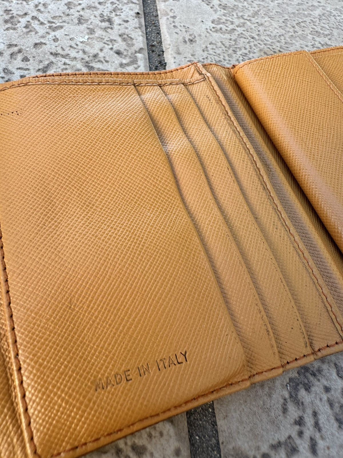 Prada Wallet Orange Nylon