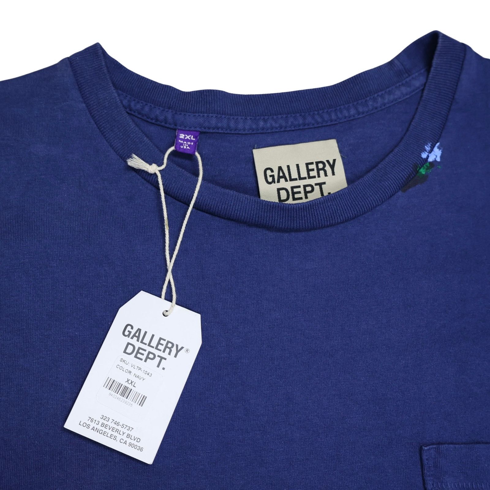 Gallery Dept. Gallery Dept. Vintage Logo Painted T-shirt Navy Size US XXL / EU 58 / 5 - 4 Thumbnail