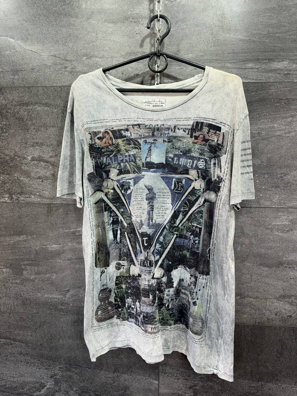 Allsaints AllSaints Alpha Sigma Tau T-Shirt Size M Size US M / EU 48-50 / 2 - 1 Thumbnail