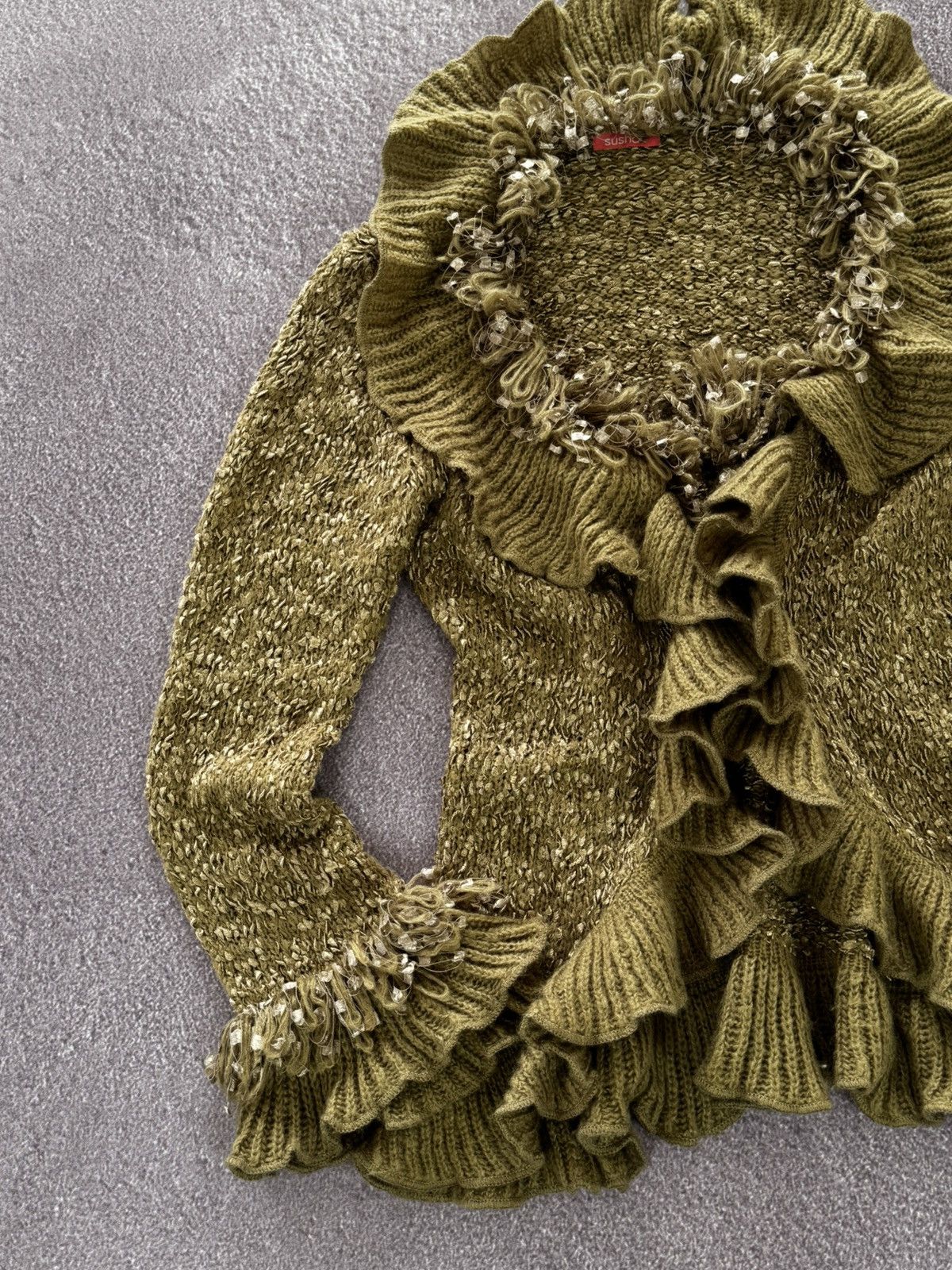 If Six Was Nine Amazing Vintage 2000’s Aesthetic Glam Y2K Faux Fur Sweater Size M / US 6-8 / IT 42-44 - 4 Thumbnail