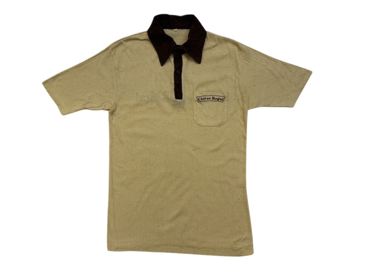 Vintage Vintage 70s Chivas Regal polo tee Size US S / EU 44-46 / 1 - 1 Thumbnail