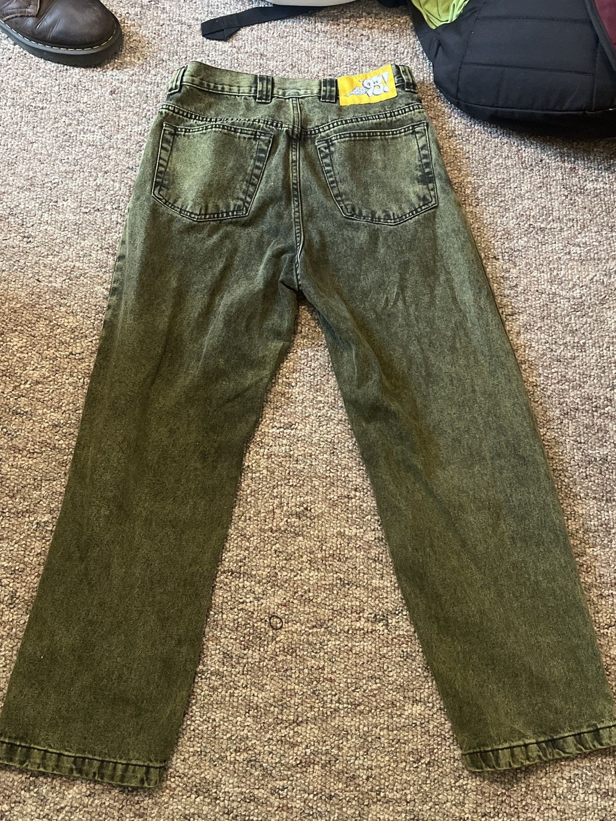 Polar Skate Co. Polar 93’ Green Denim Pants Size US 28 / EU 44 - 1 Thumbnail