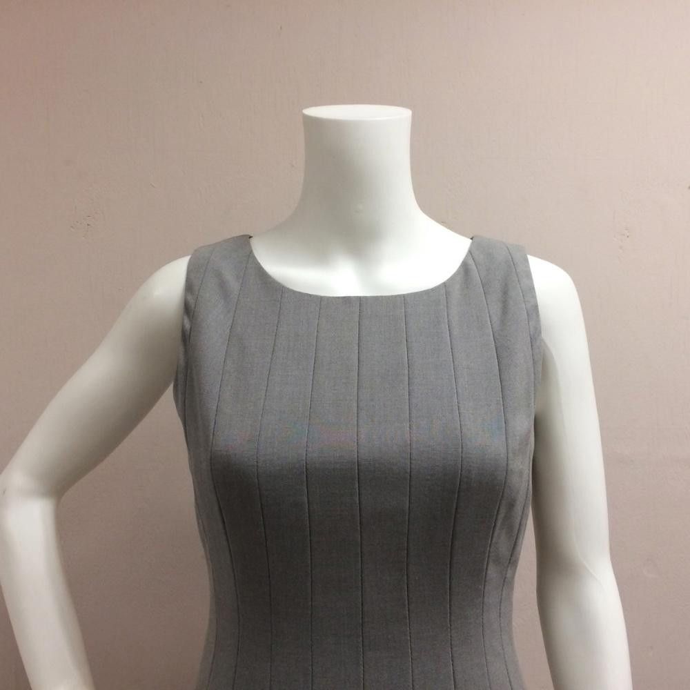 Calvin Klein Calvin klein Grey Pleated Dress Size XS / US 0-2 / IT 36-38 - 3 Thumbnail