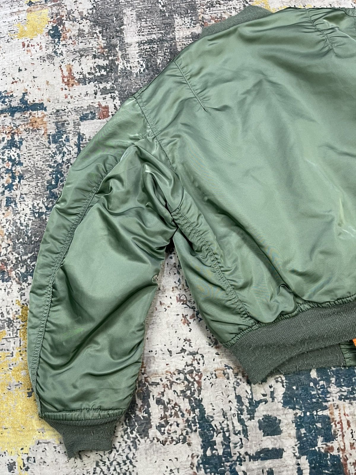 Alpha Industries Vtg Alpha Industries Type MA-1 Flying Bomber Jacket Size US L / EU 52-54 / 3 - 3 Thumbnail