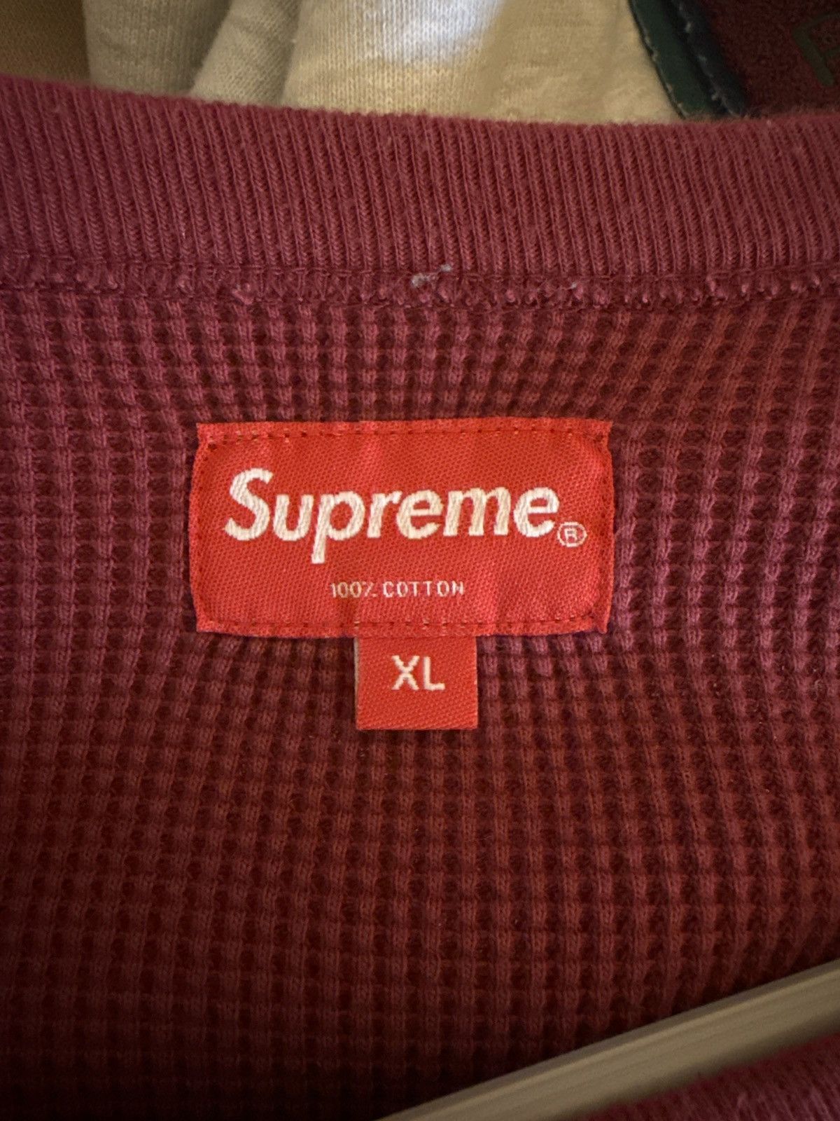 Supreme Supreme Waffle Thermal Long Sleeve T Shirt Alien Logo Size US XL / EU 56 / 4 - 5 Thumbnail