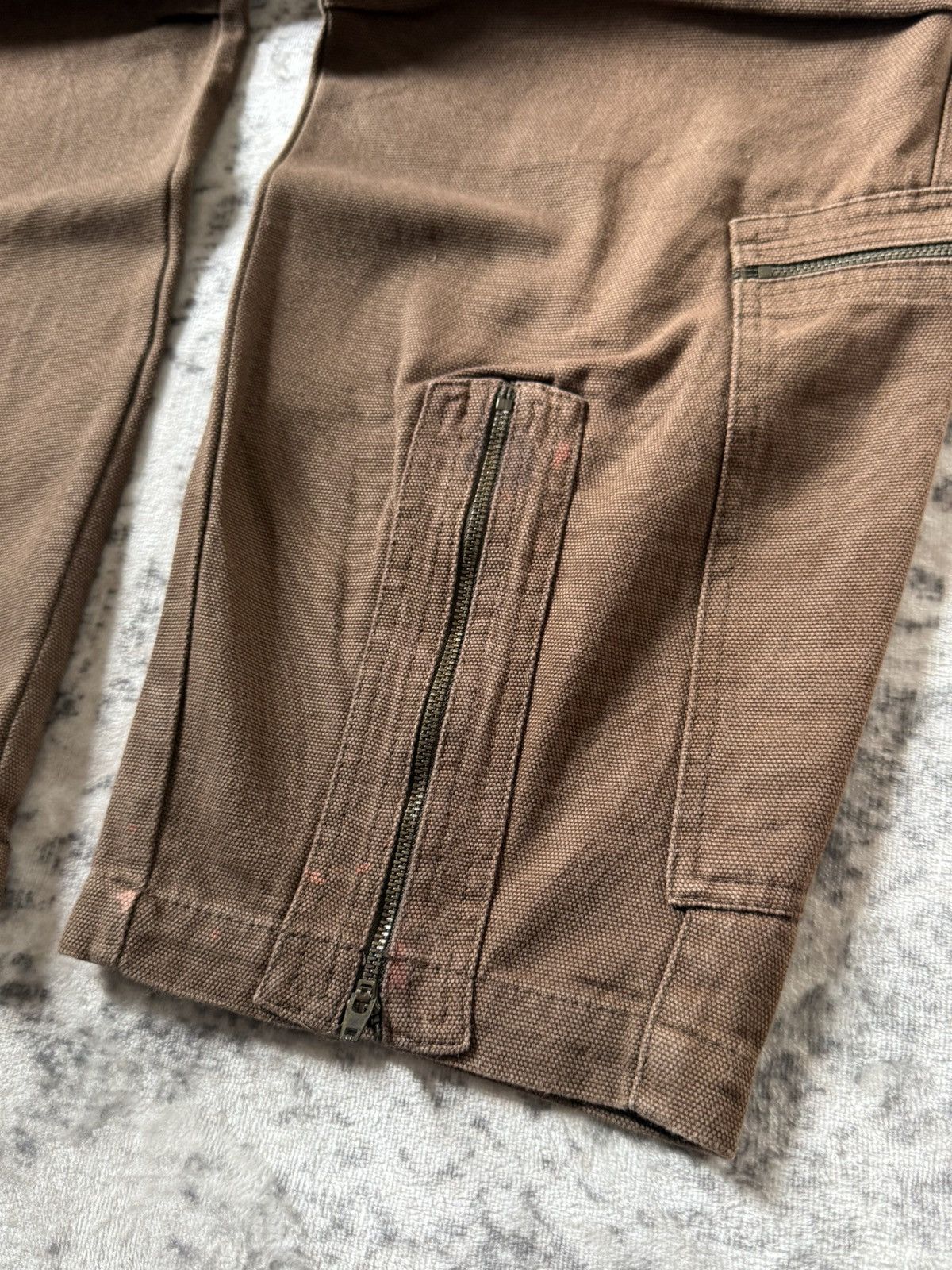Japanese Brand Amore Puro Japan Deconstructed Heavy Cargo Baggy Pants Size US 29 - 11 Thumbnail