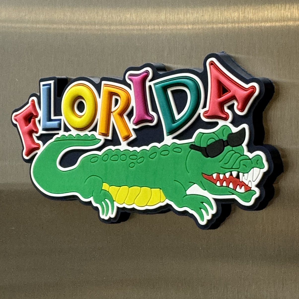 Other × Vintage Florida Alligator 3D Rubber PostCard Factory Fridge Magnet Size ONE SIZE - 2 Thumbnail