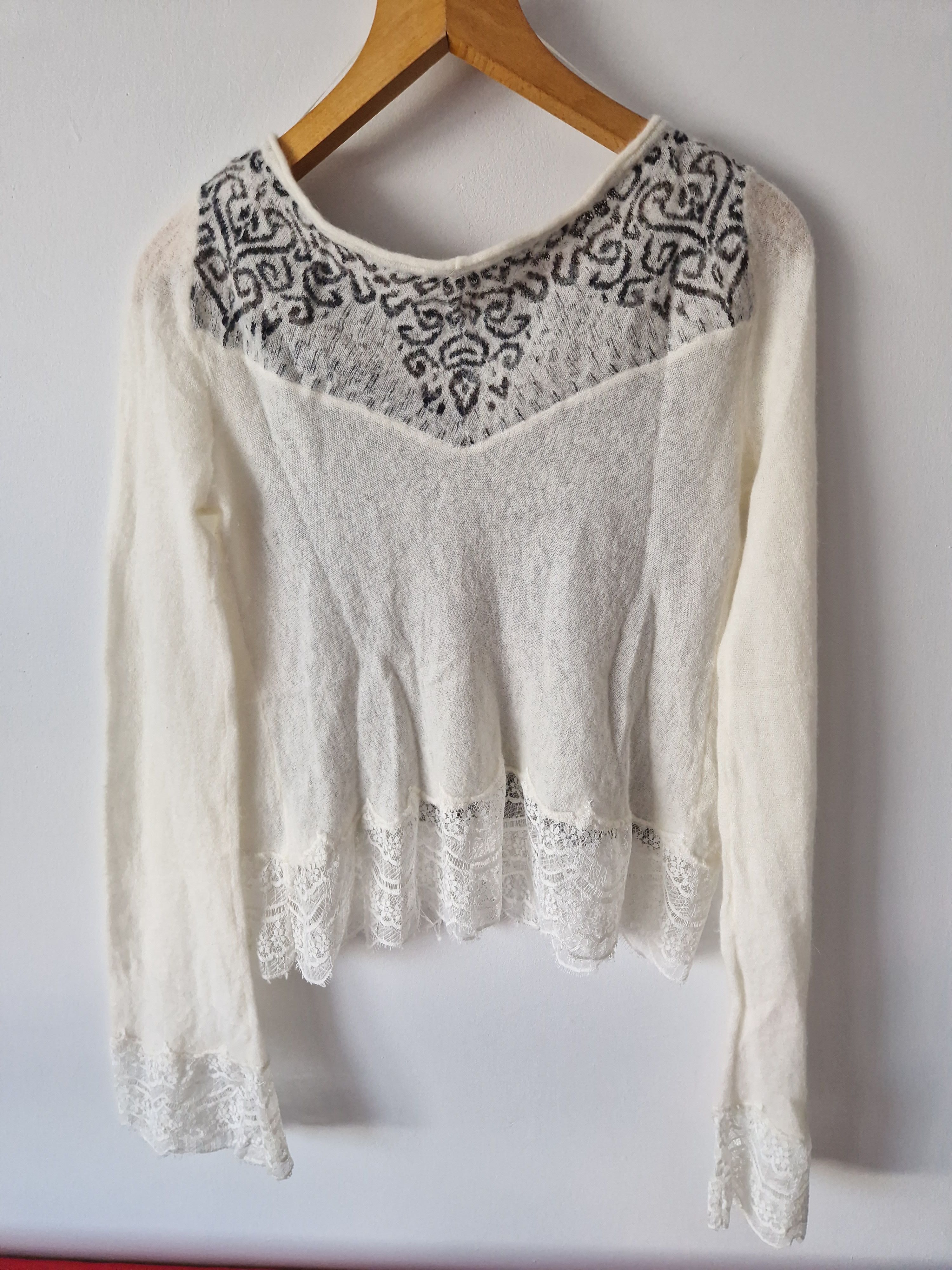 Free People tree people wool alpaca sweater Size S / US 4 / IT 40 - 7 Thumbnail