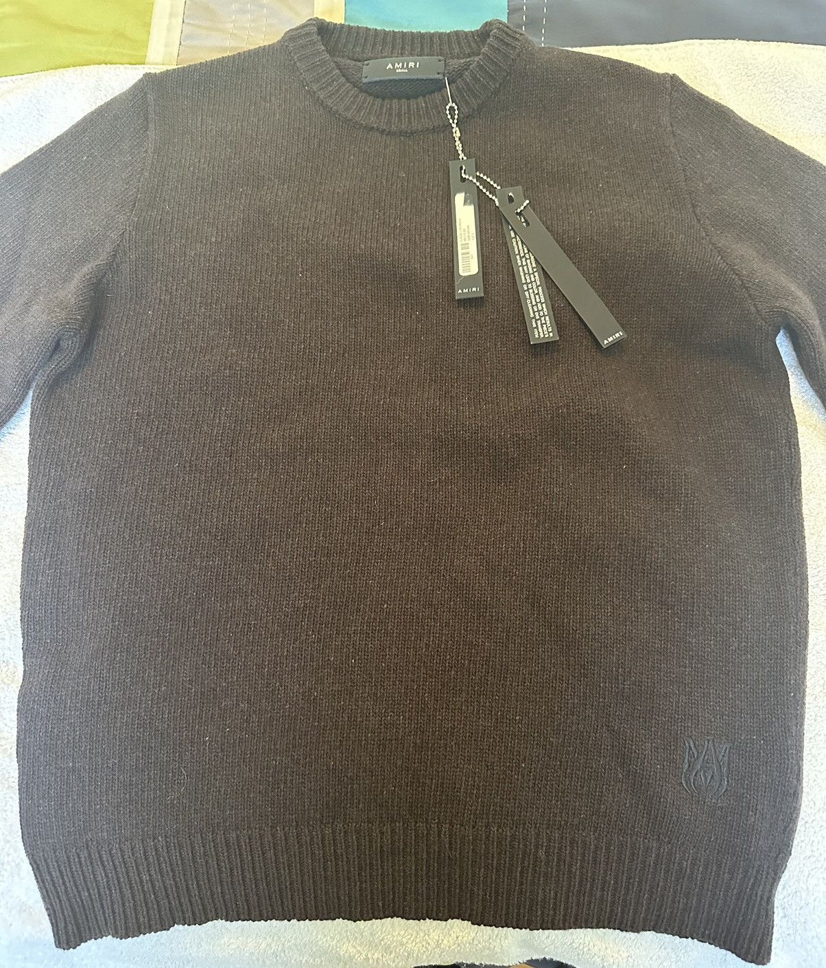 Image of Amiri Cashmere Sweater in Brown, Men's (Size Small)