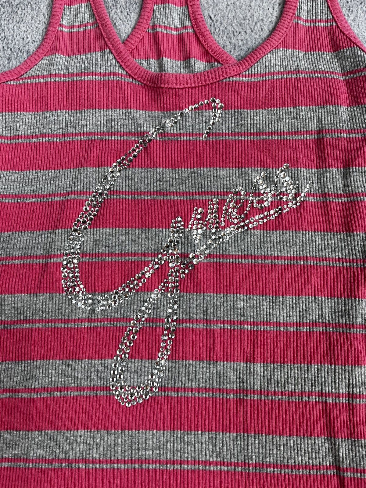 Guess Vintage 2000s Guess striped big logo tank top Y2K XS Size XS / US 0-2 / IT 36-38 - 2 Thumbnail