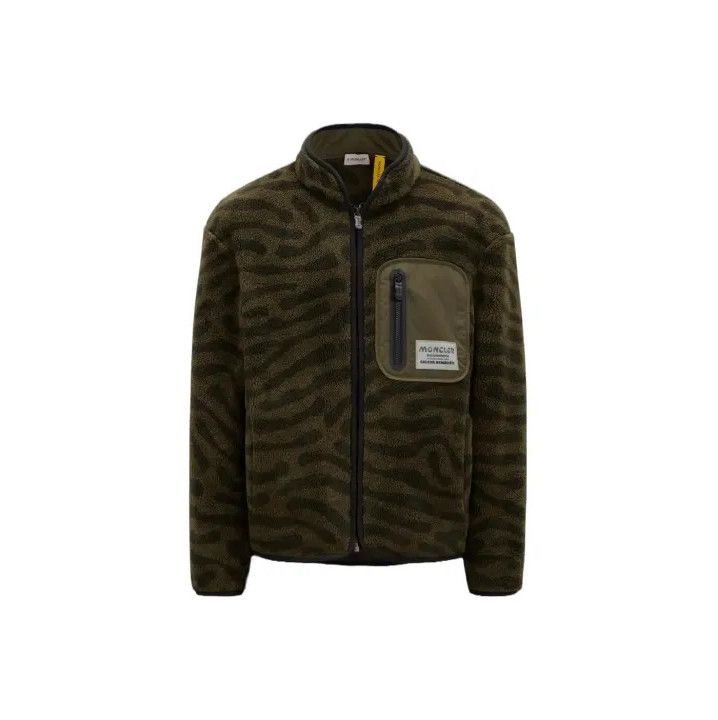 Moncler Moncler x SALEHE BEMBURY Zebra Print Fleece Jacket Size US S / EU 44-46 / 1 - 1 Thumbnail