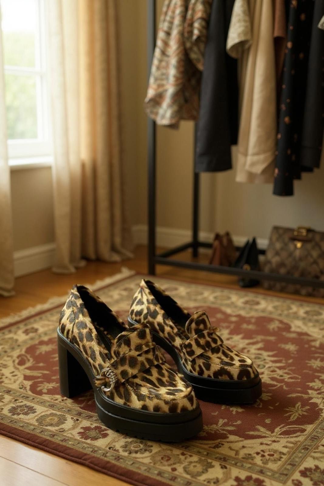 Other Gianni Bini Maxxwelle Leopard Print Platform Block Heel- NWT Size US 6 / IT 36 - 1 Thumbnail